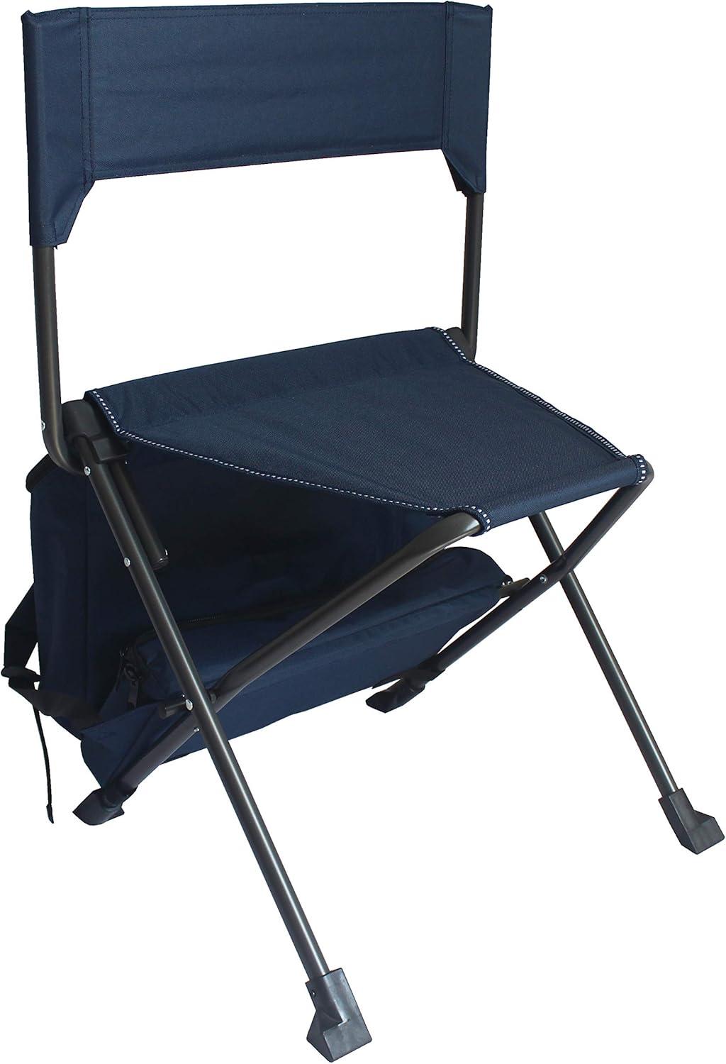 Zenithen Folding Backpack Outdoor Chair, Dark Blue