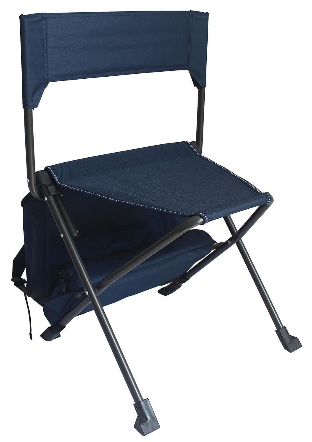 Zenithen Folding Backpack Outdoor Chair, Dark Blue