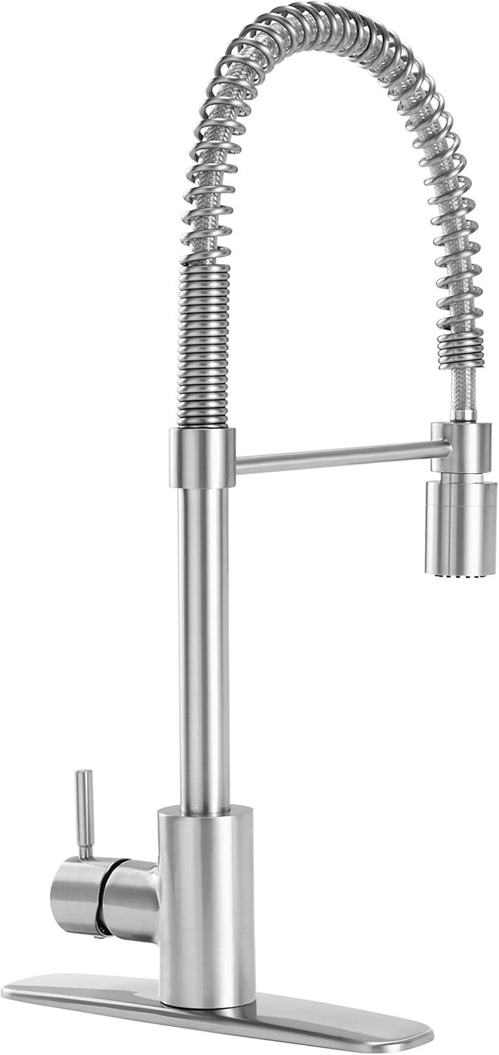 Stainless Steel Single Handle Pre-Rinse Kitchen Faucet