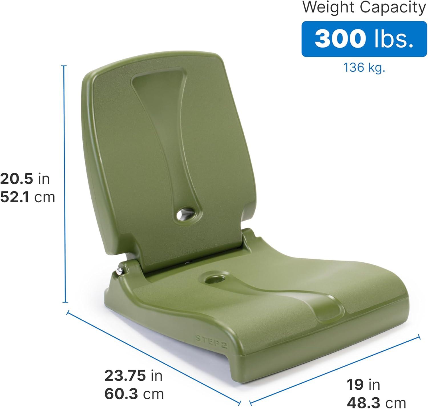 Step2 Flip Seat - Foldable, Portable Seat Stays in Place on Pool Edges, Tailgates