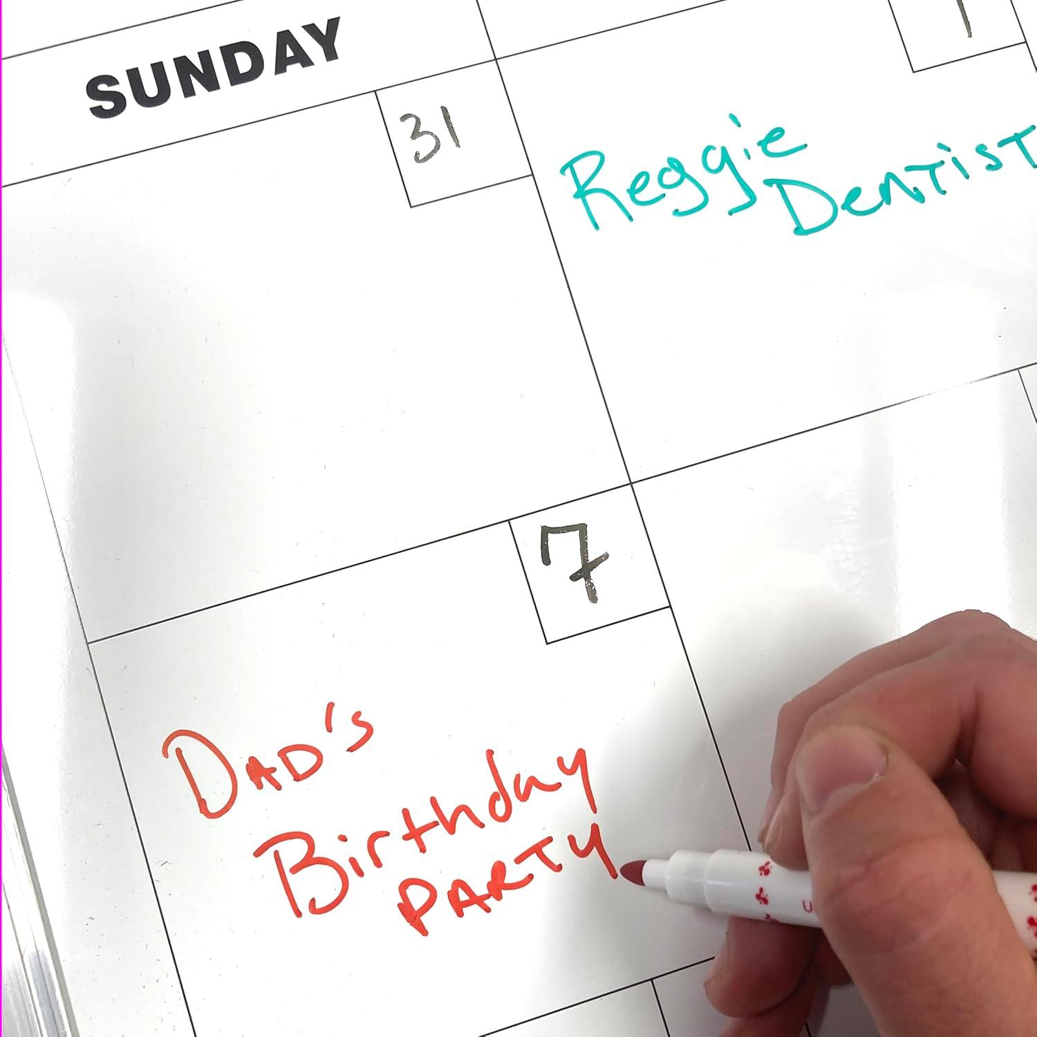 Flipside Products Wall Mounted Magnetic Wall Calendar, 18" x 24"