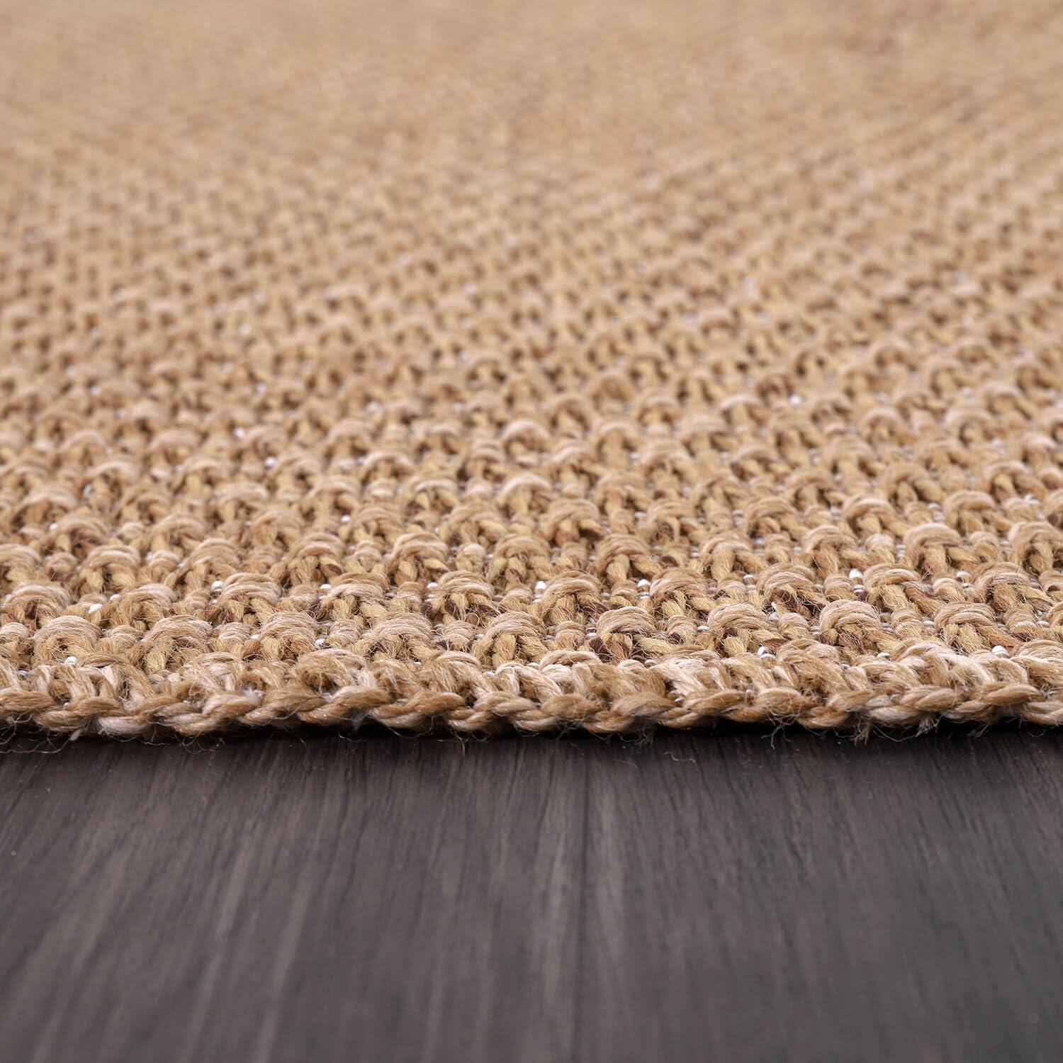 4'x6' Pata Hand Woven Chunky Jute Area Rug, Natural - JONATHAN Y