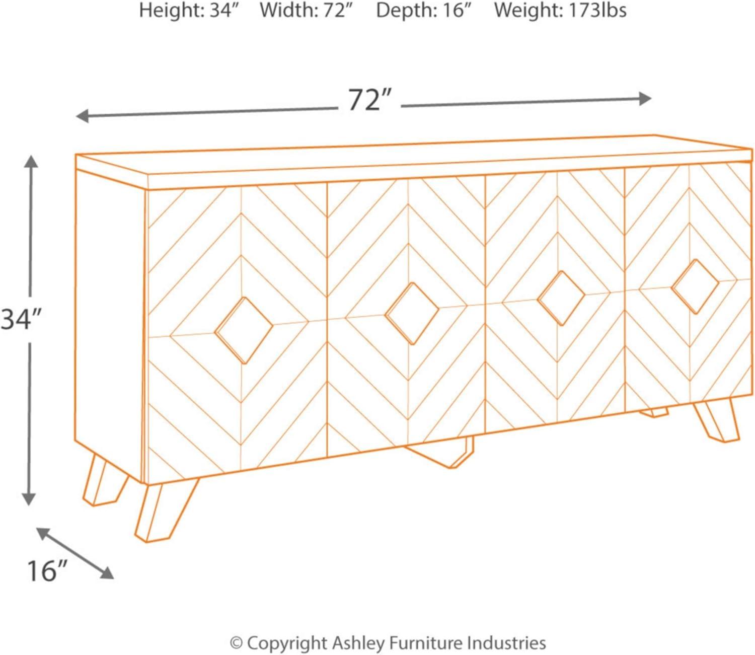 Ashley Furniture Robin Ridge Sideboard in Brown