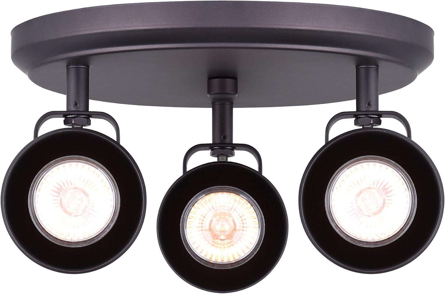 Oil Rubbed Bronze Adjustable 3-Light Track Fixture