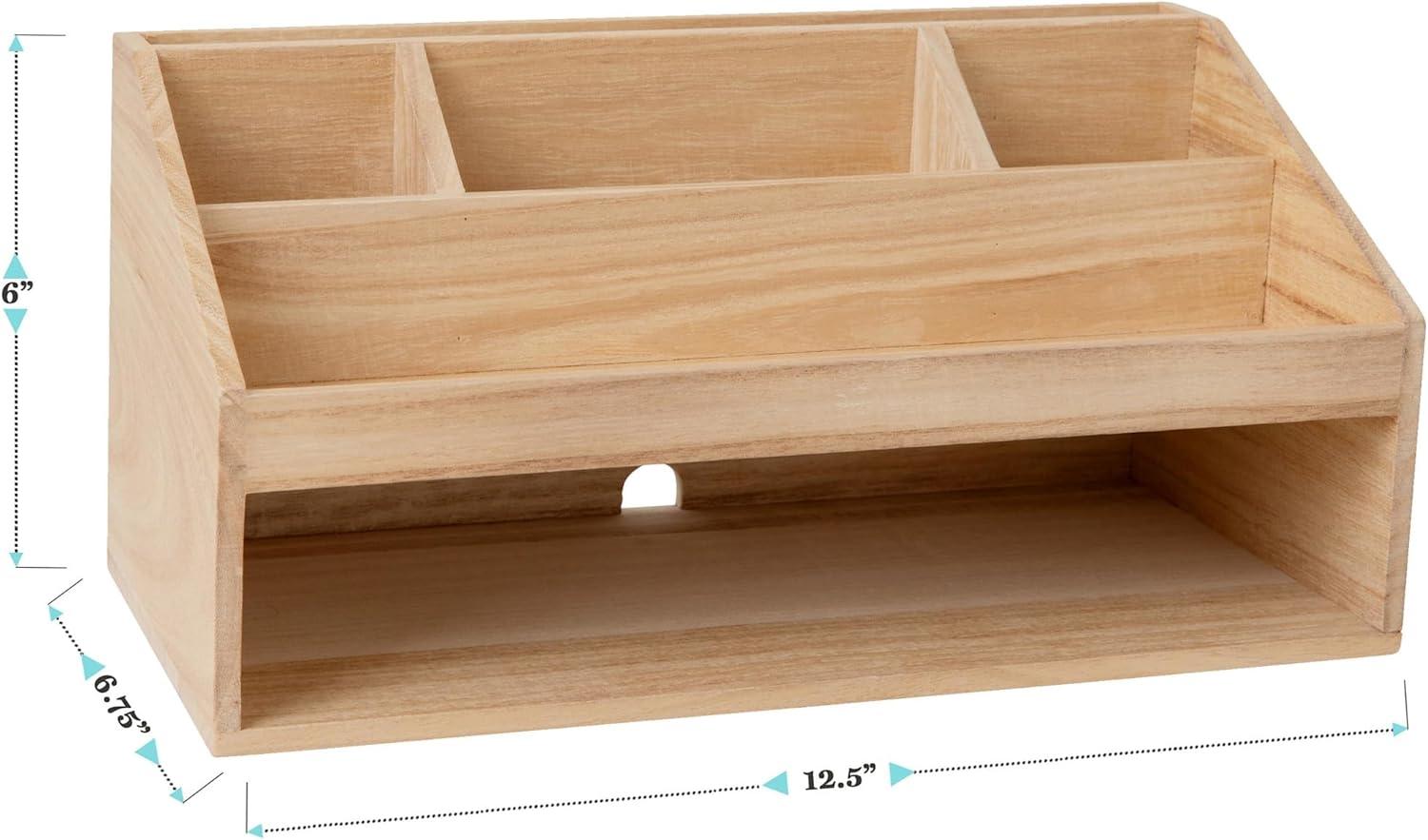 Martha Stewart Thomas Martha Stewart Wooden Office Desktop Organizer