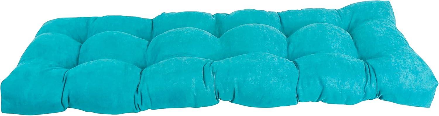 Blazing Needles 46-inch by 19-inch Tufted Solid Microsuede Bench Cushion