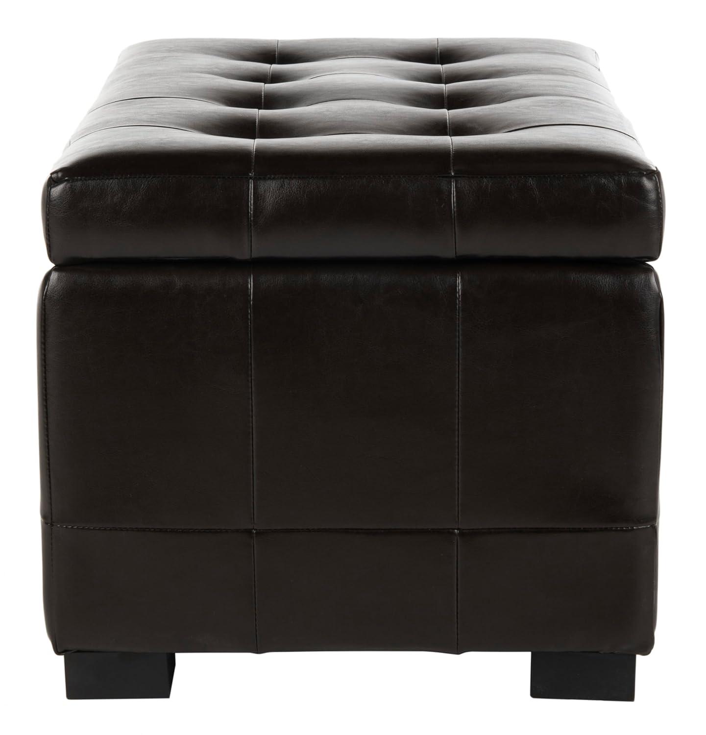 Manhattan Small Storage Ottoman - HUD4201 - Saddle - Safavieh Couture
