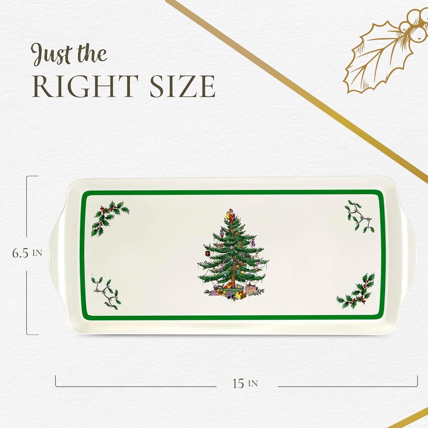 Pimpernel Christmas Tree Melamine Sandwich Tray