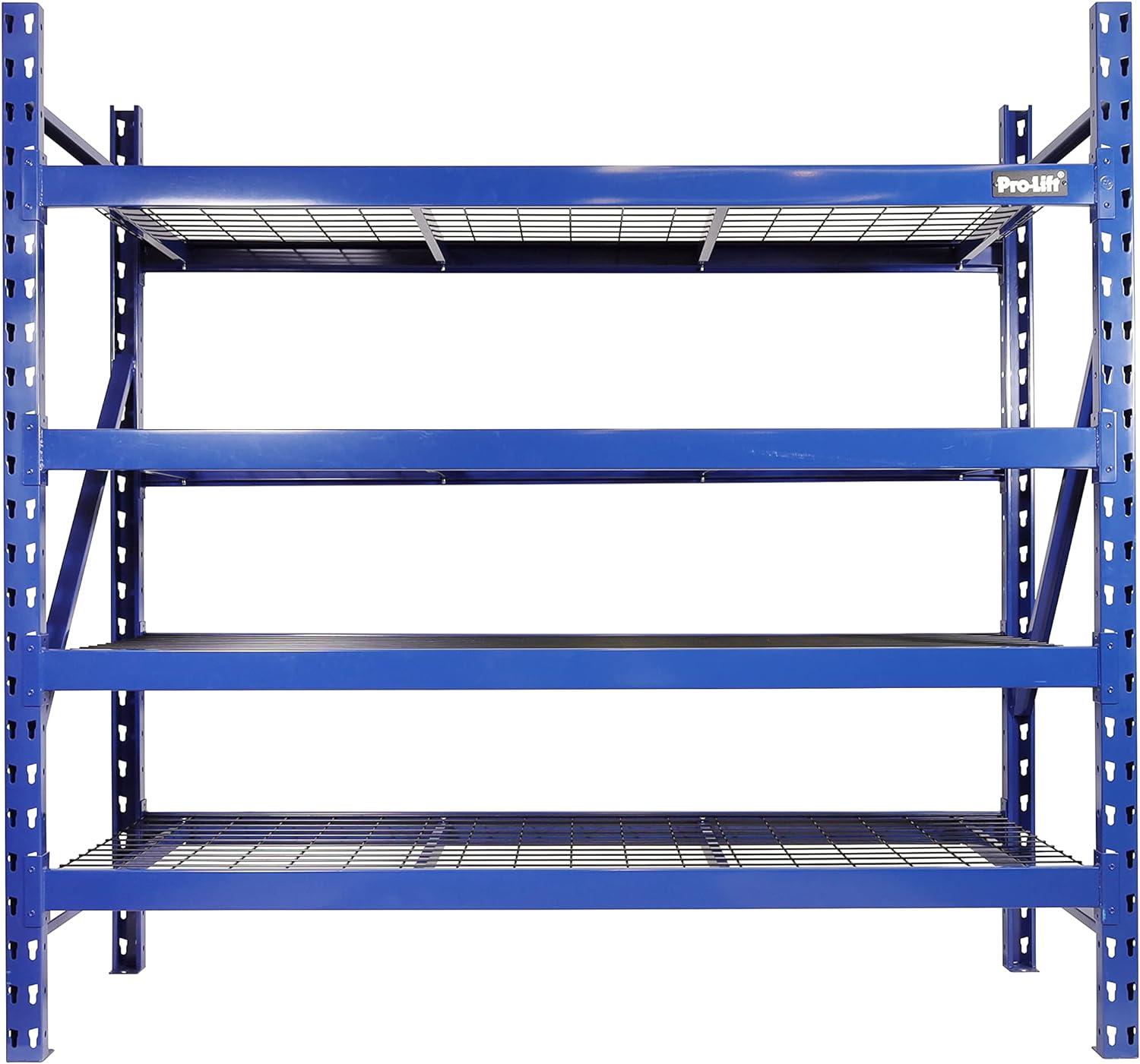 Pro-Lift Heavy Duty 4-Tier Garage Storage Shelves - 8000 lbs Capacity