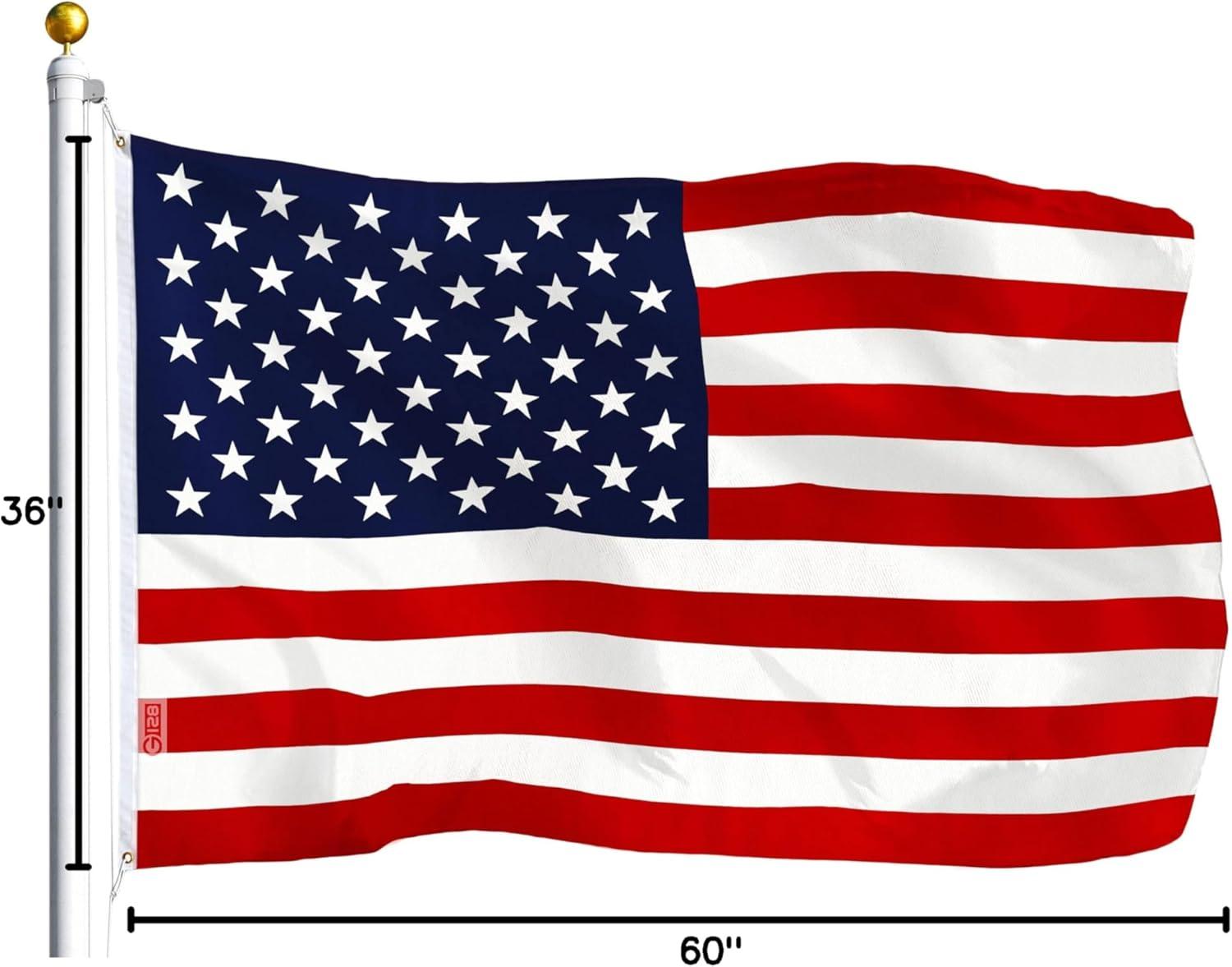 Patriotic USA and Italian Flag Combo Pack, 3x5 Ft Polyester