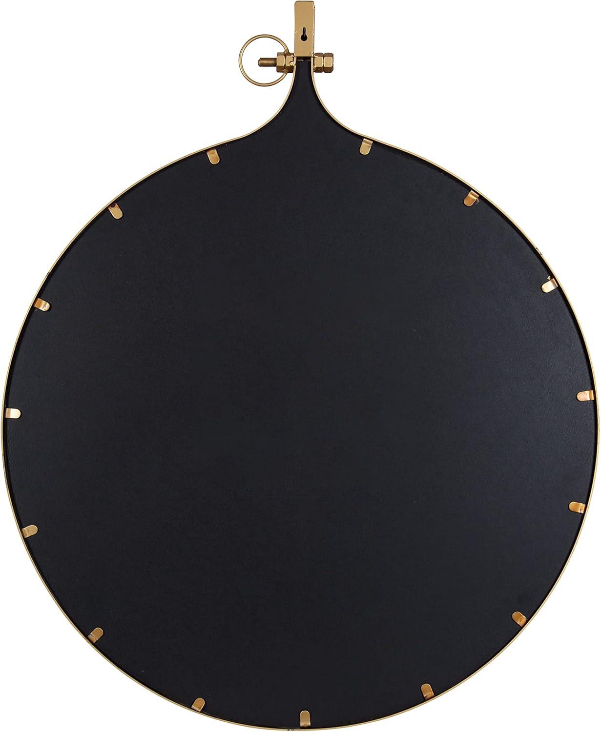 30" x 37" Yitro Metal Framed Wall Mirror Gold - Kate & Laurel All Things Decor