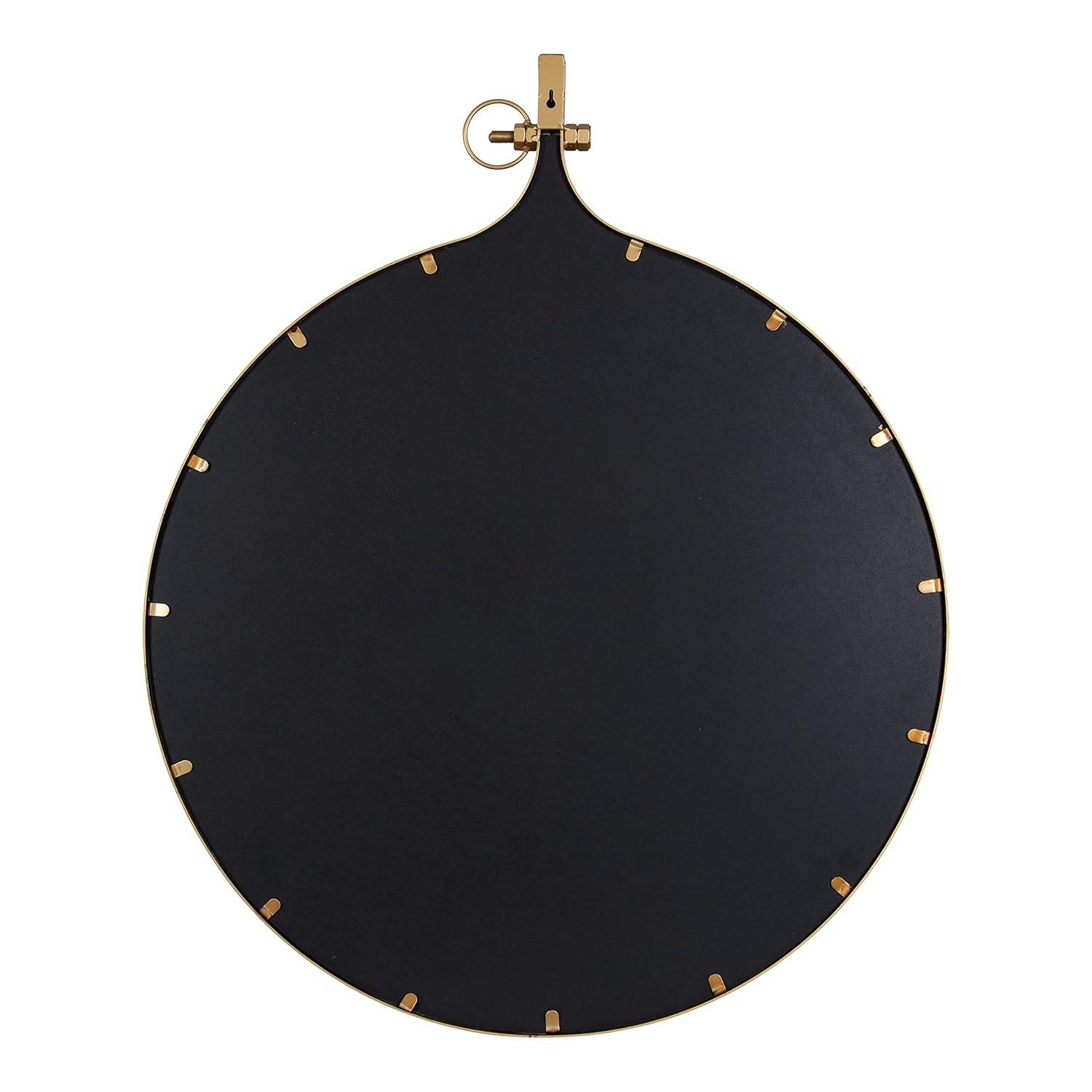 30" x 37" Yitro Metal Framed Wall Mirror Gold - Kate & Laurel All Things Decor