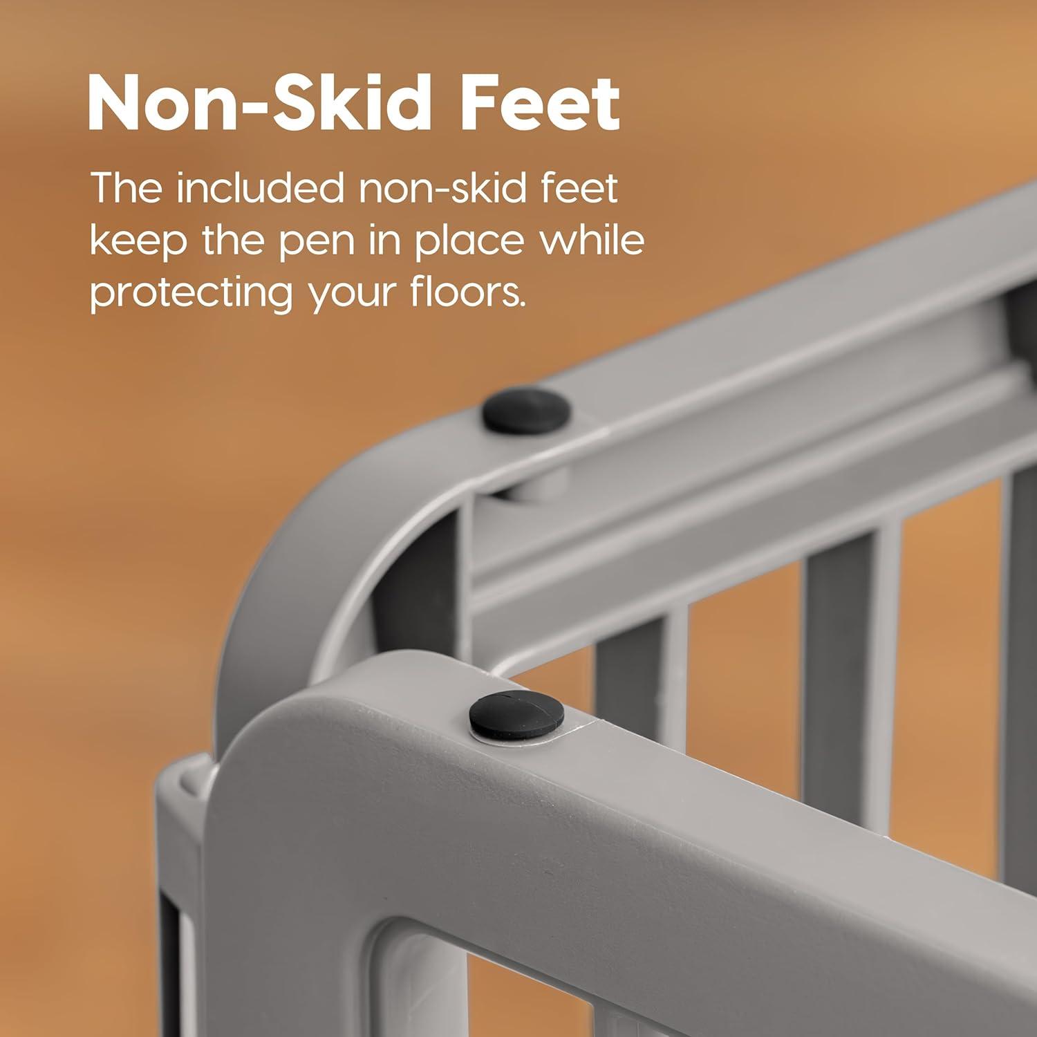 34.25'' H 8 Panel Exercise Pen With Door