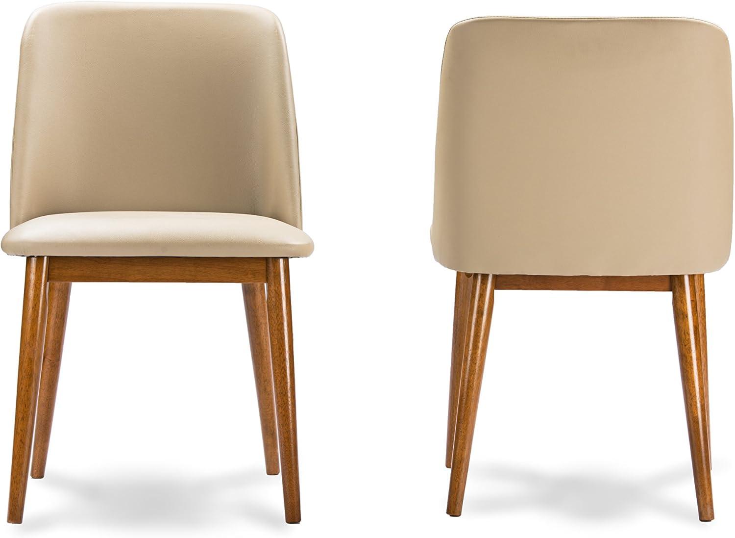 George Oliver Eli 18'' H Faux Leather Upholstered Side Chair (Set of 2)