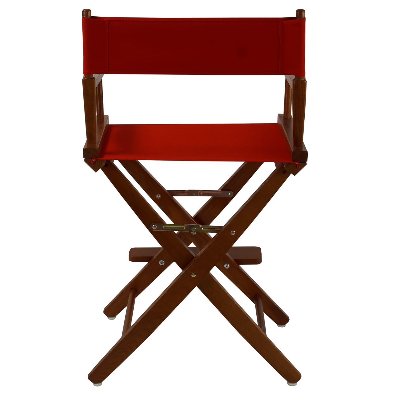 Extra-Wide Premium 24 in. Oak Counter Height Directors Chair
