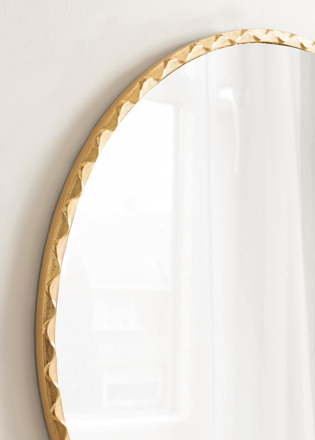 Kate & Laurel All Things Decor 26"x26" Sebecka Decorative Wall Mirror Gold
