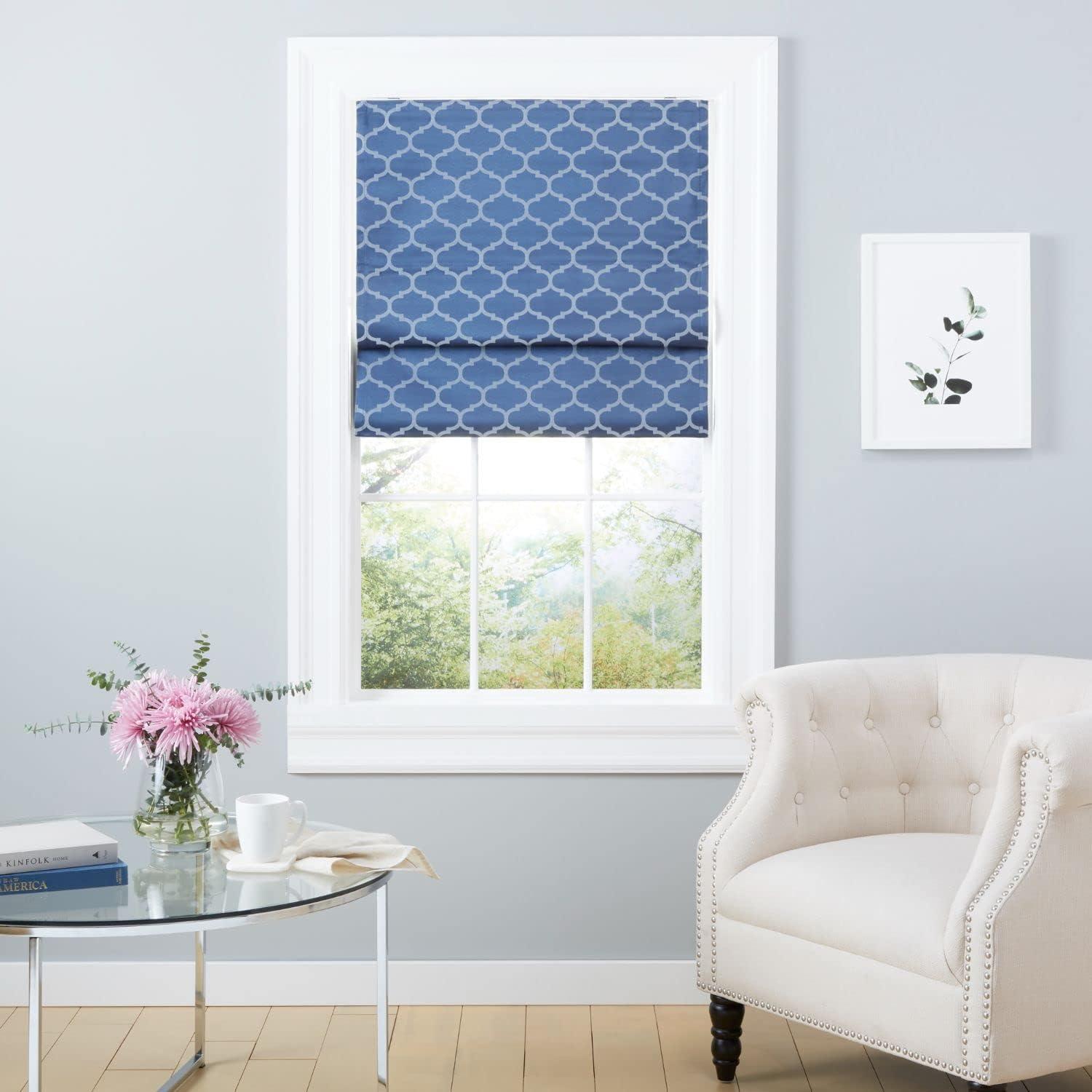 Montague Trellis Blackout Roman Shade