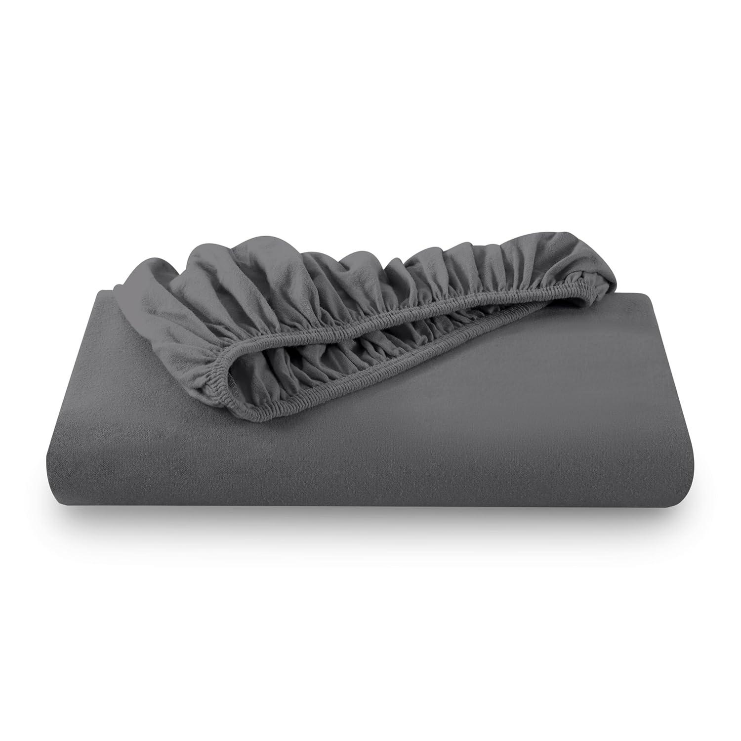 Bare Home Flannel Machine Woven Fitted Sheet