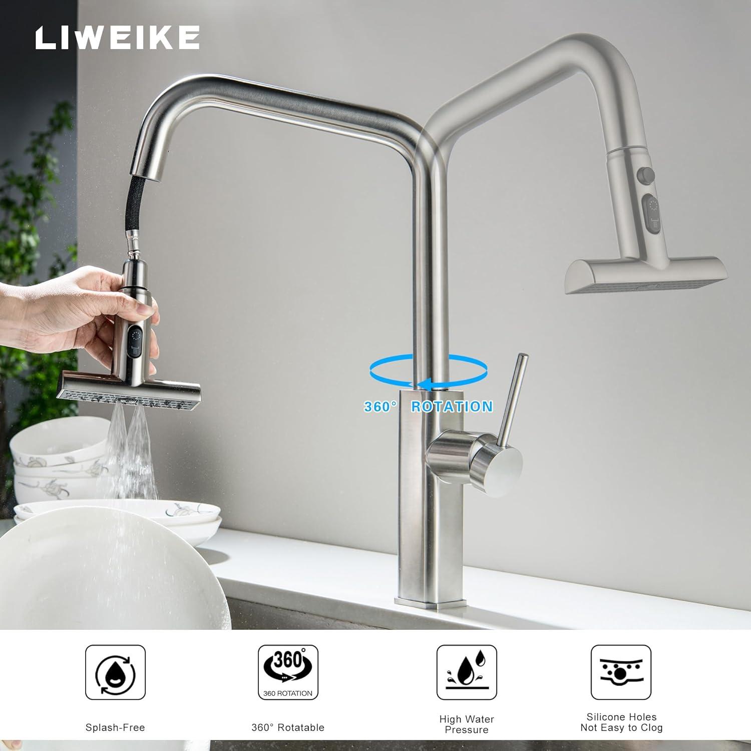 VIBRANTBATH VIBRANTBATH Pull Out Kitchen Faucet 4034-BGK