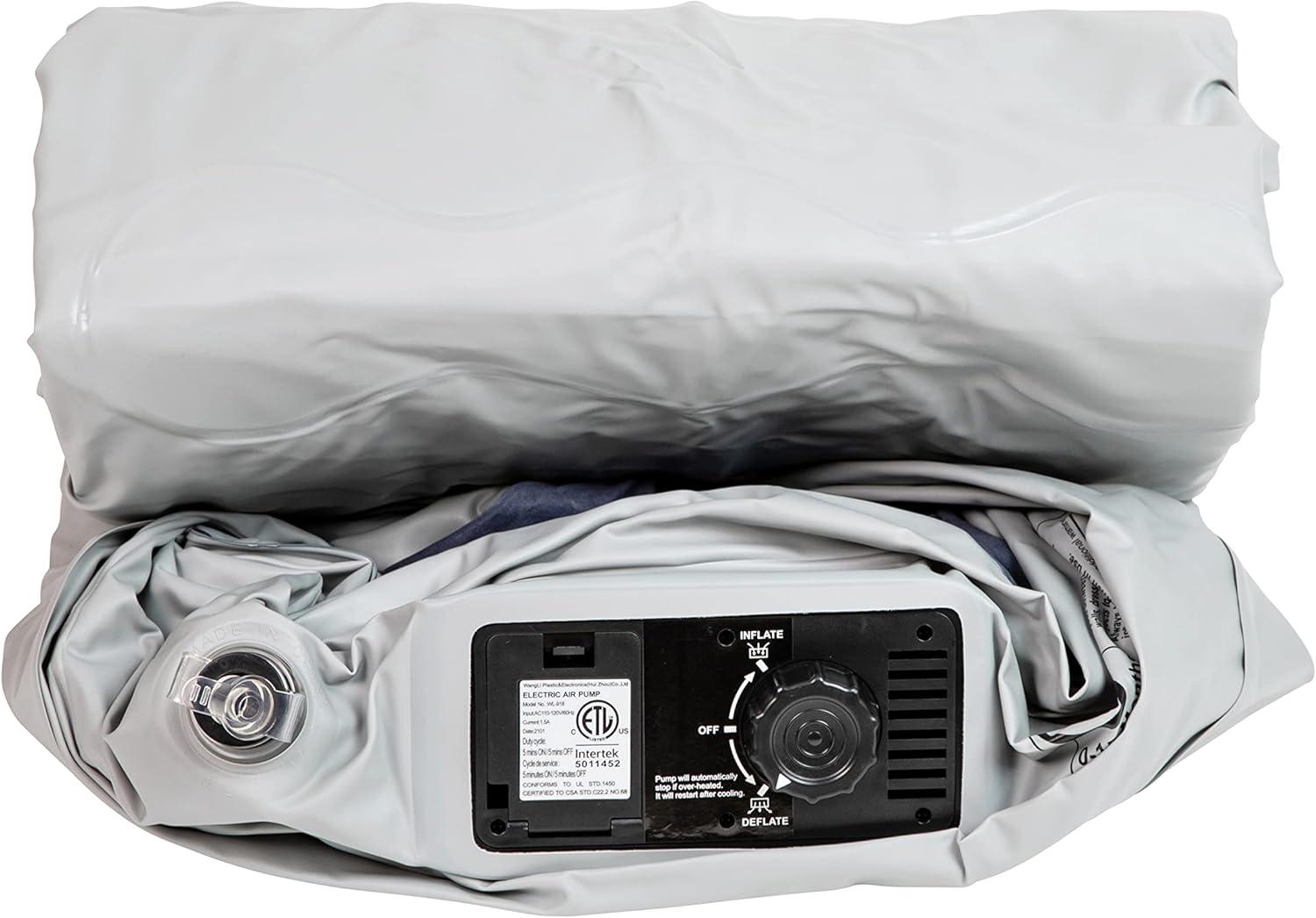 Flash Furniture 18 inch Air Mattress with ETL Certified Internal Electric Pump and Carrying Case - Twin