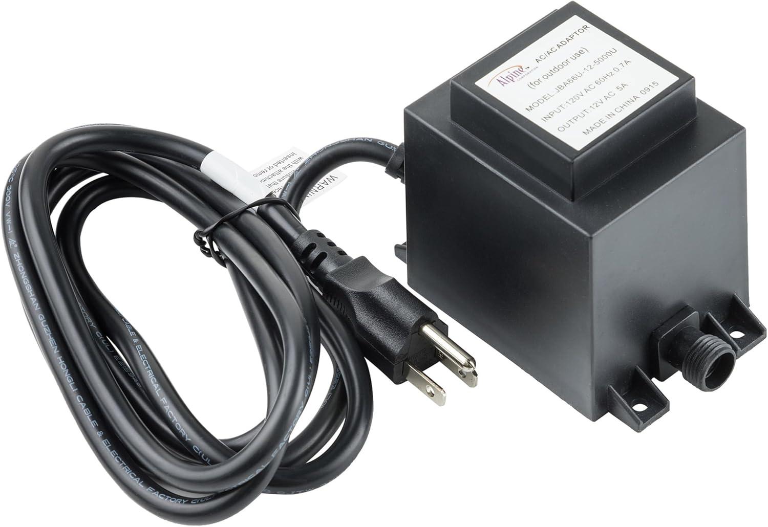 Alpine Black PVC 20-Watt Halogen Pond Lights with Transformer