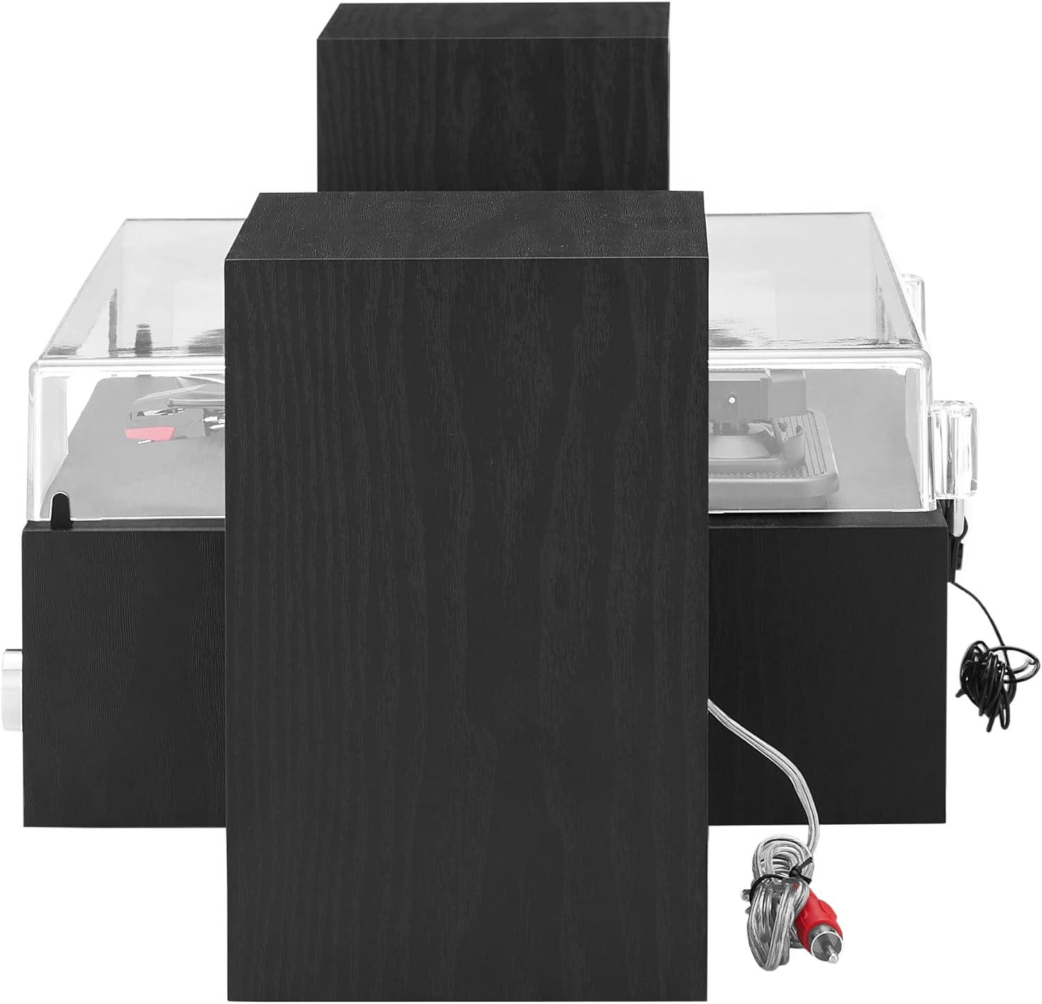 Crosley Sloane Shelf System Vinyl Record Player - Black