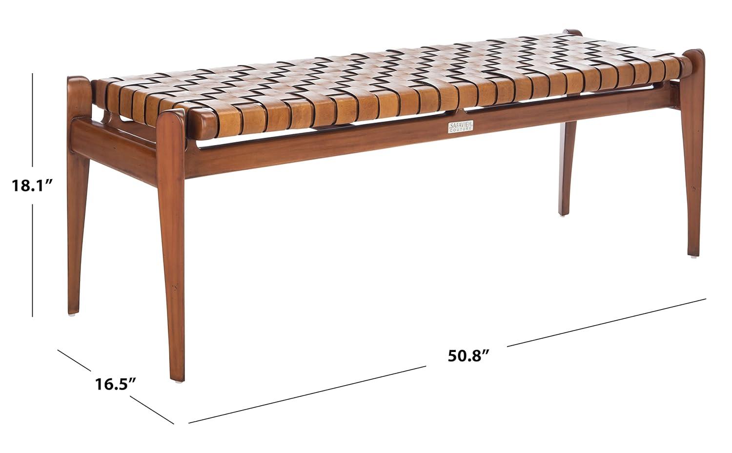 Kenan Genuine Leather Bench