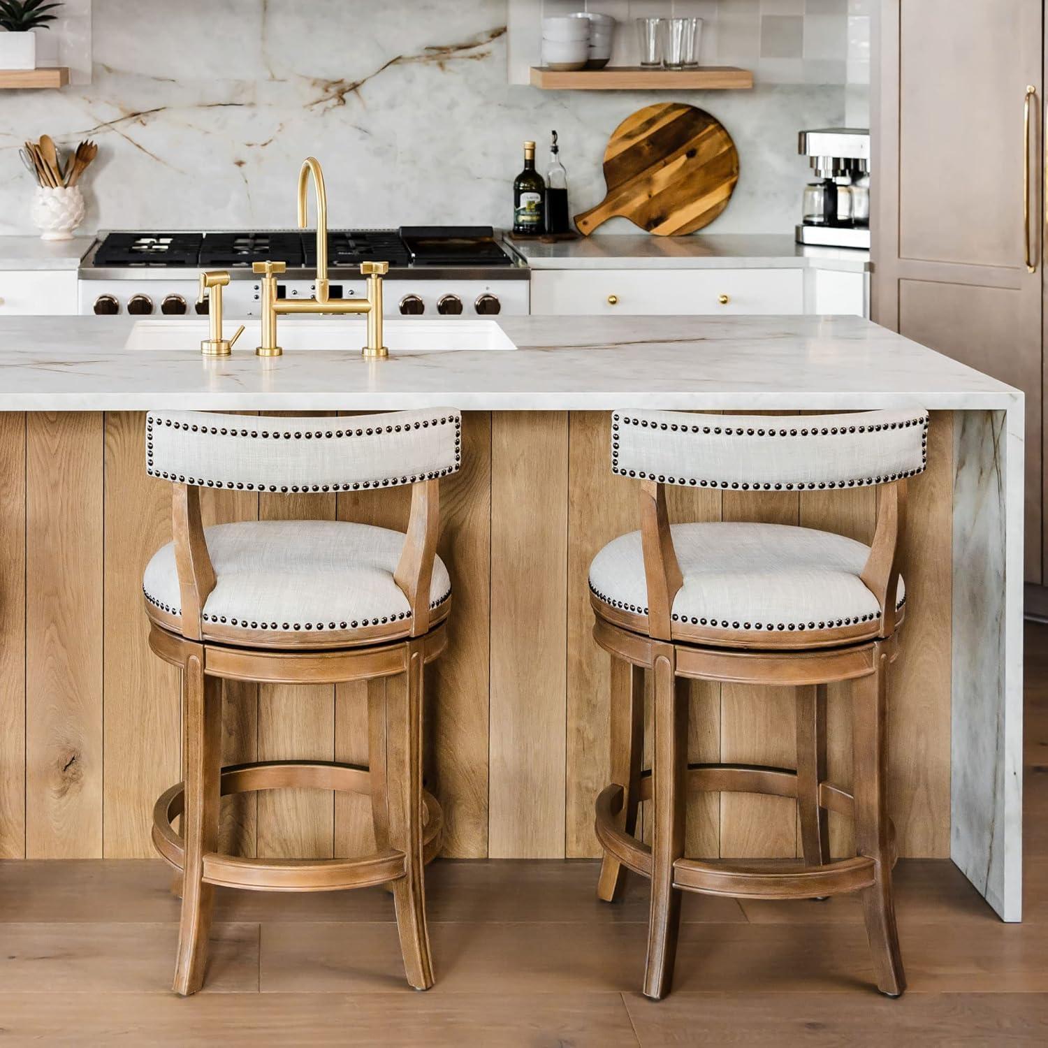 Maven Lane Maven Lane Alexander Stool with Fabric Upholstery