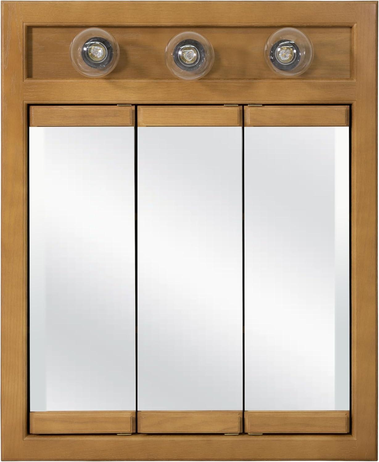 Richland 24-Inch Wood Medicine Cabinet in Nutmeg Oak