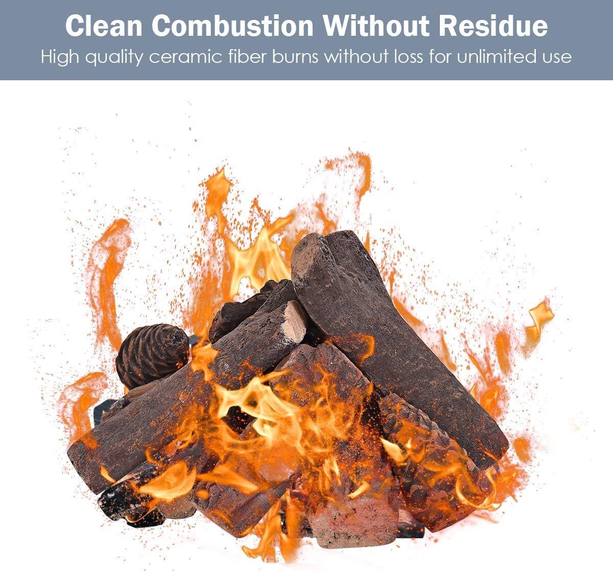 Loon Peak® Barnsdale 9 Piece Ceramic Decorative Logs