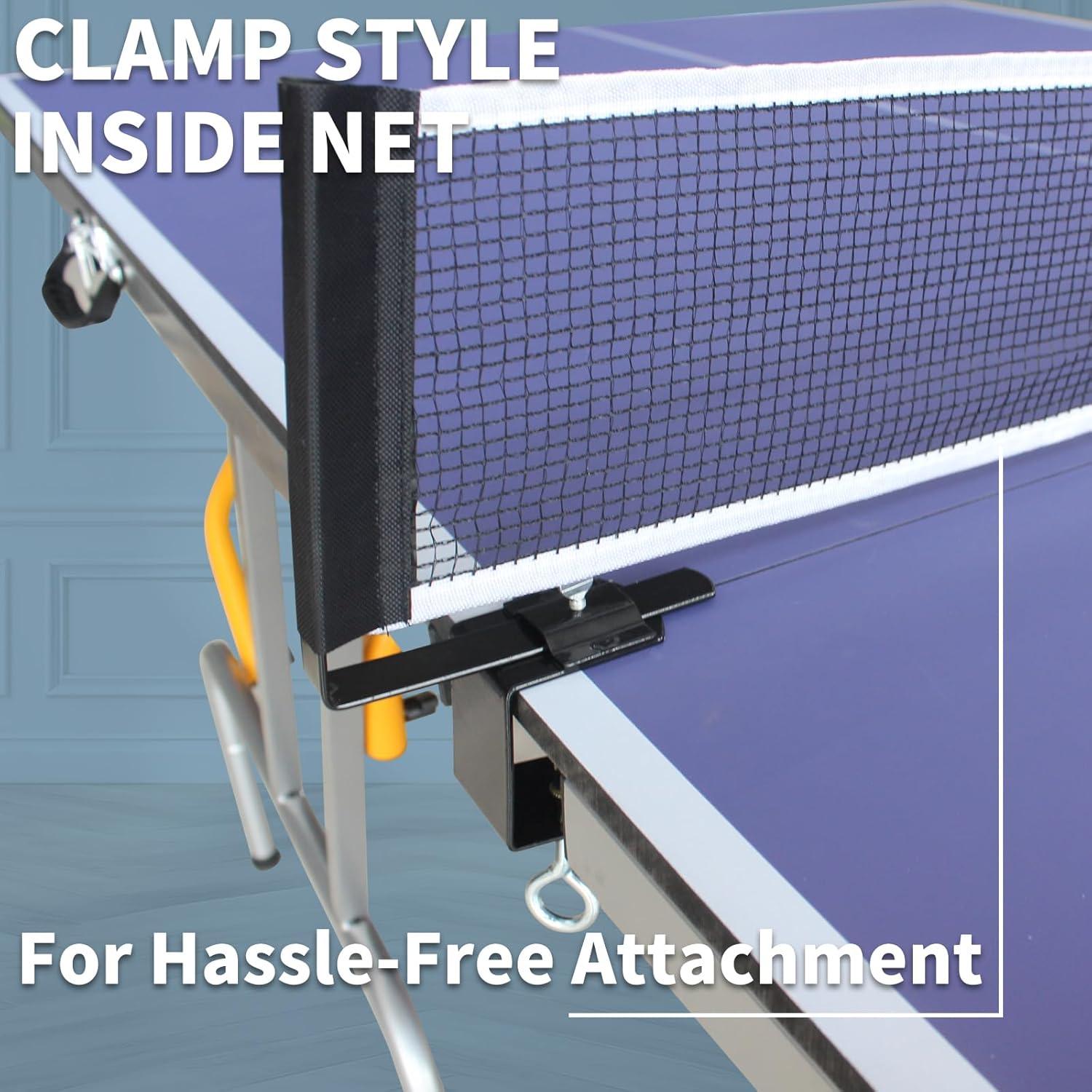 Foldable Blue Aluminum 8ft Table Tennis Set with Net