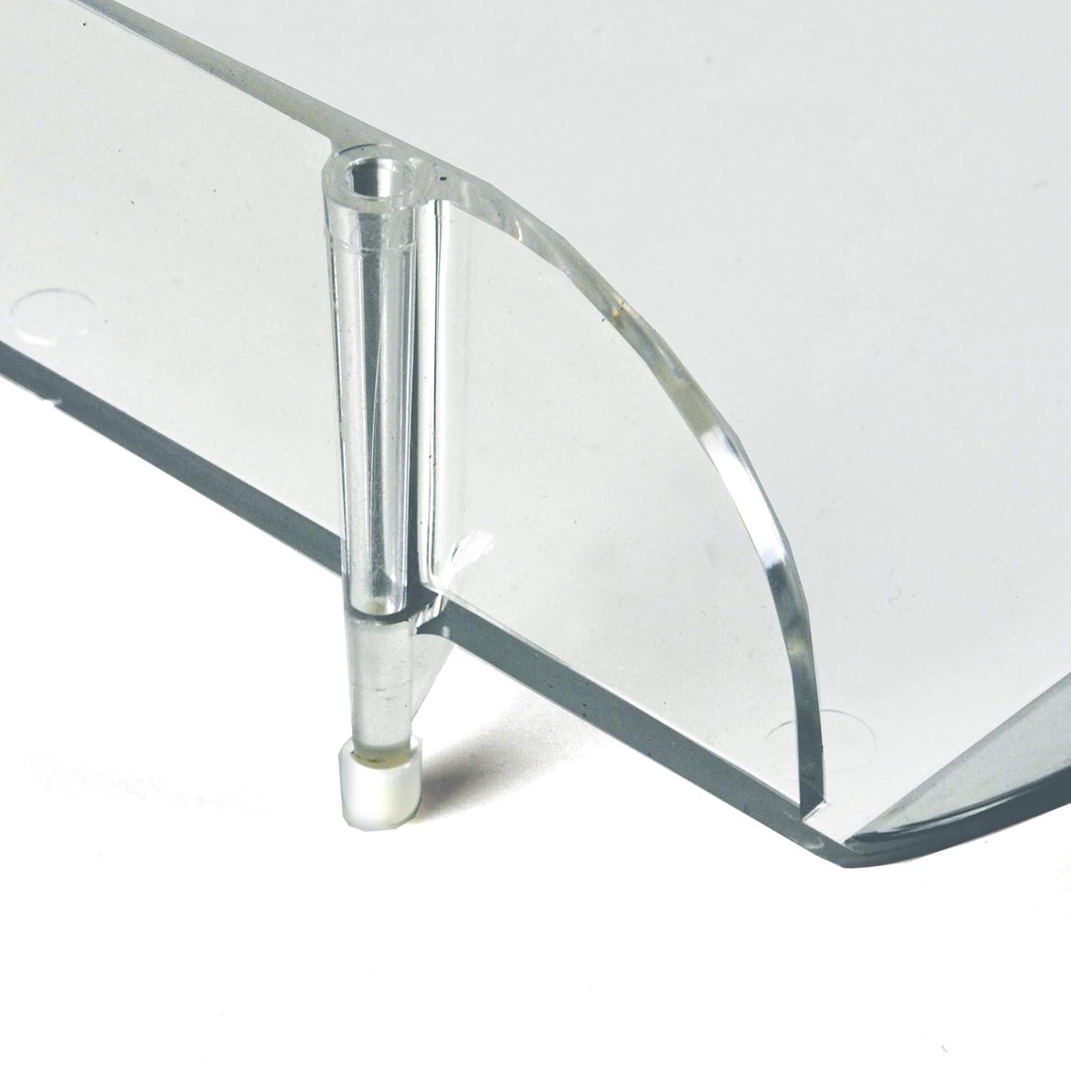 Stackable Clear Letter Tray Desk Organizer, 4-Pack (Set of 4)
