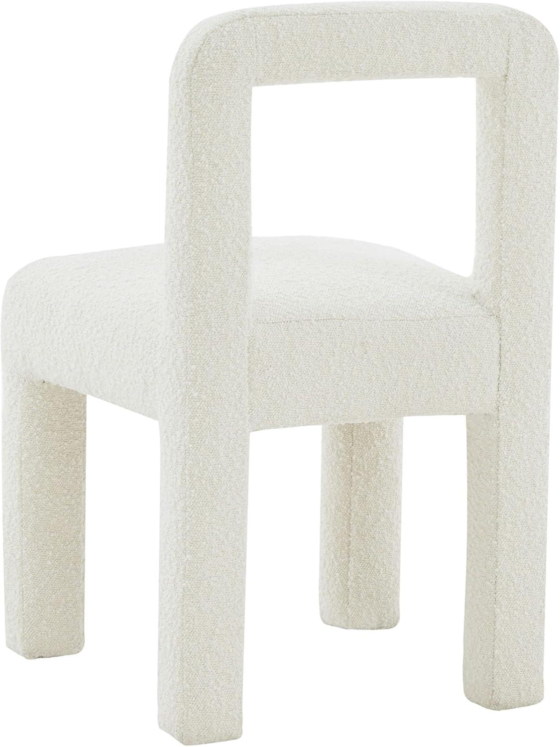 Hazel Cream Boucle Upholstered Pine Dining Chair