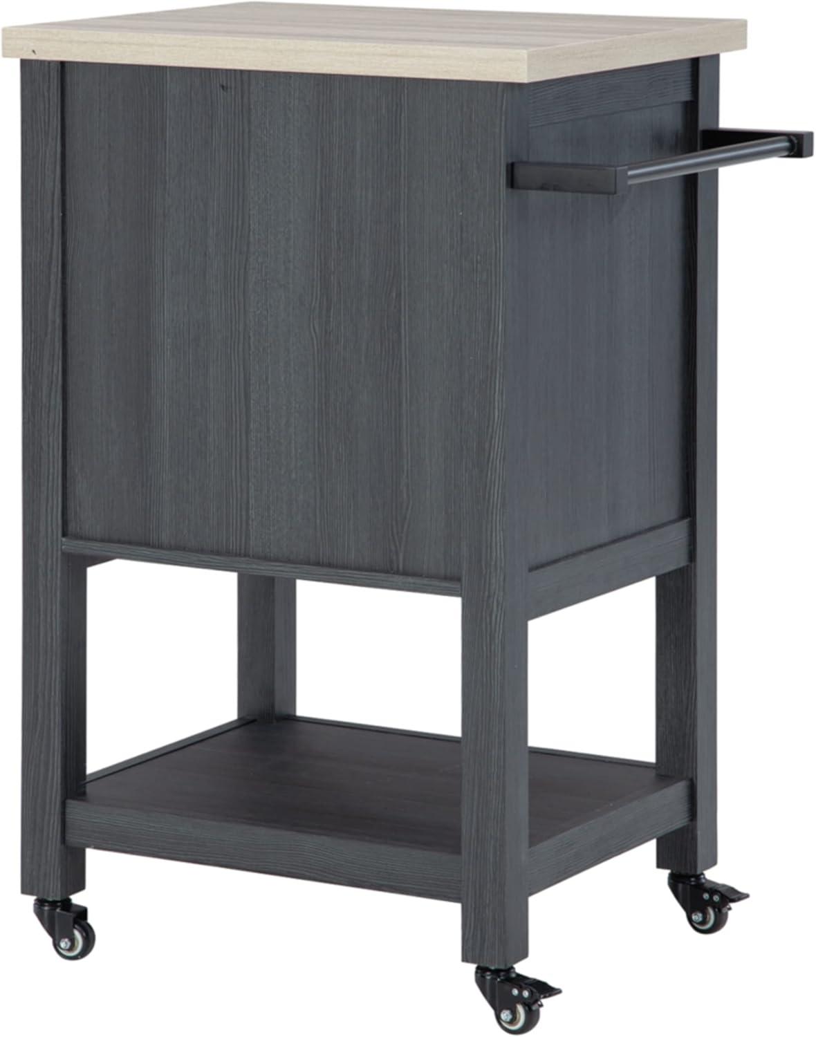 Signature Design by Ashley Casual Boderidge Bar Cart, Antique White