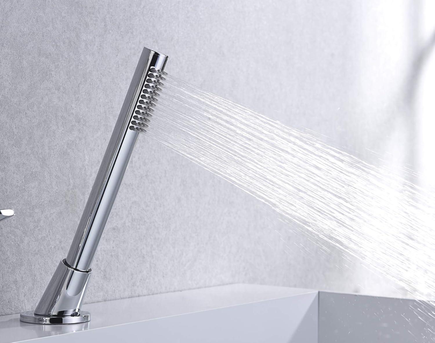 Bathtub Faucet with Handheld Shower, Bath Tub Faucet with Single Handle