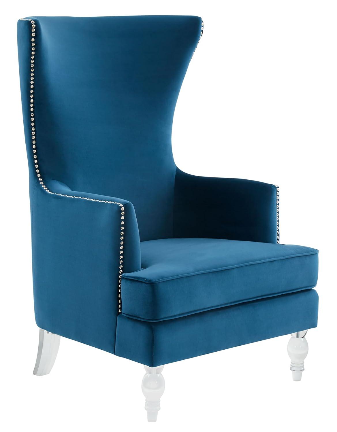 Bree 73.914Cm Wide Velvet Wingback Chair