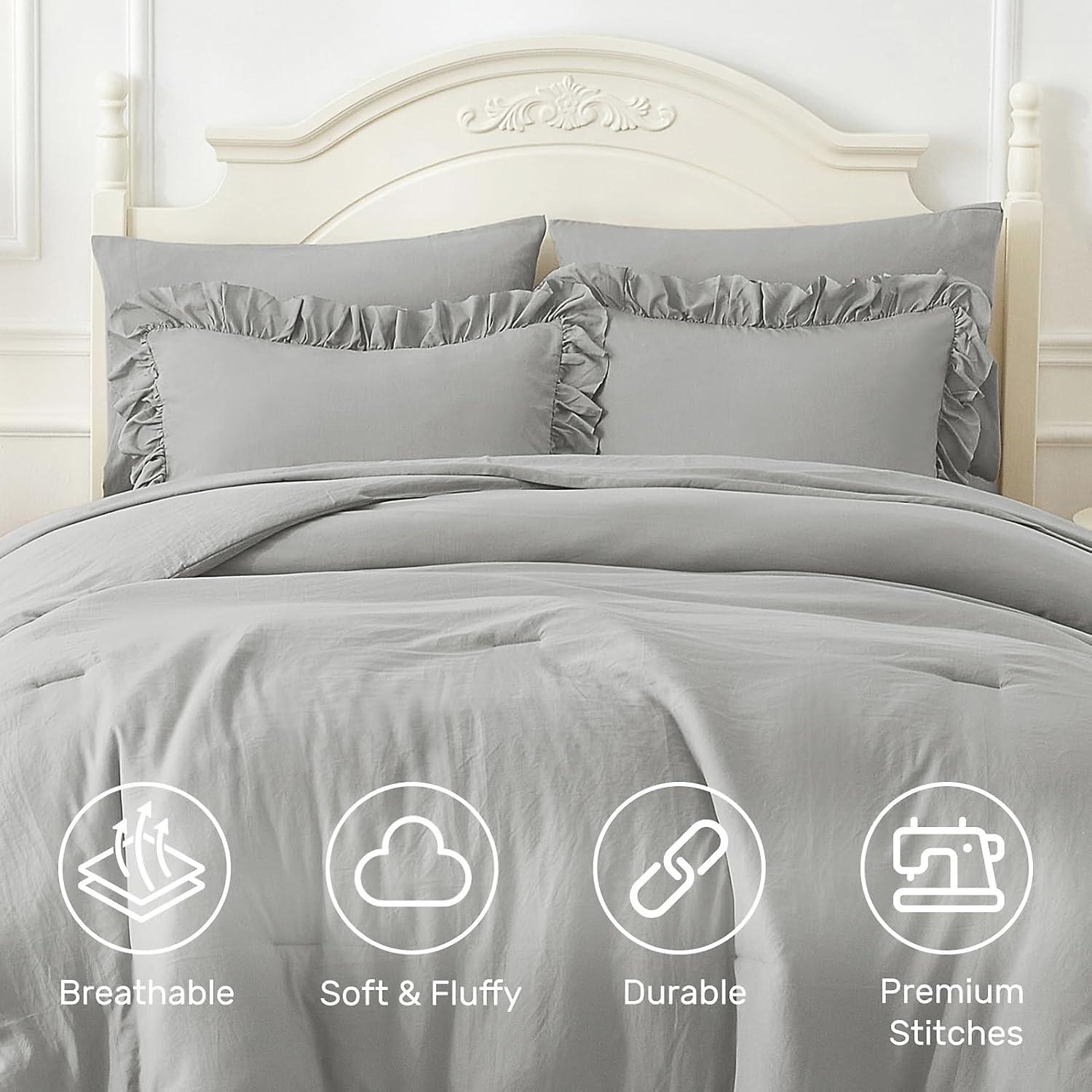 Lush Decor Reyna Microfiber 3 Piece Comforter Set