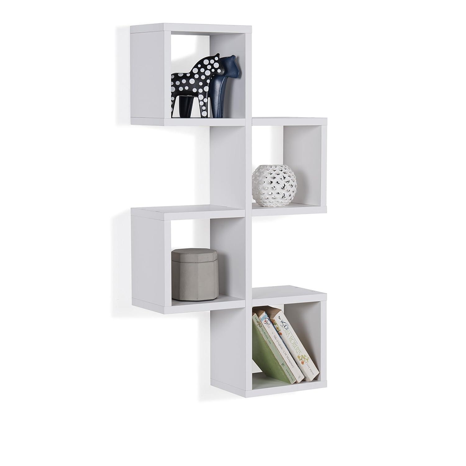 30" x 15.25" Cubby Chessboard Wall Shelf White - Danya B.