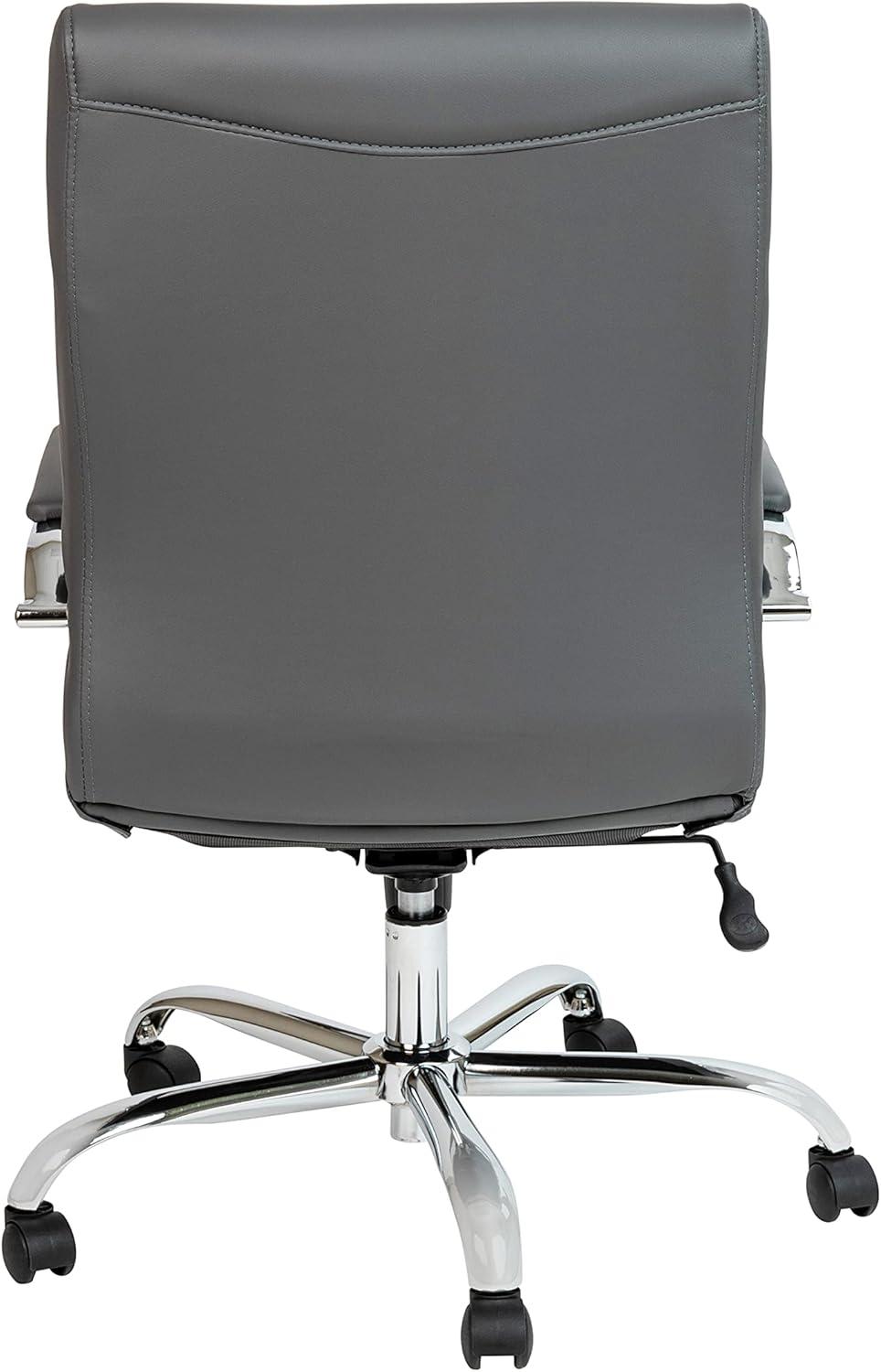 Flash Furniture Mid-Back Executive Swivel Office Chair with Metal Frame and Arms