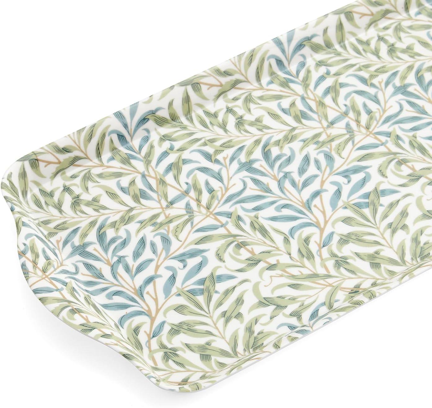 Willow Bough Sage Melamine Sandwich Tray, 15" x 6.5"