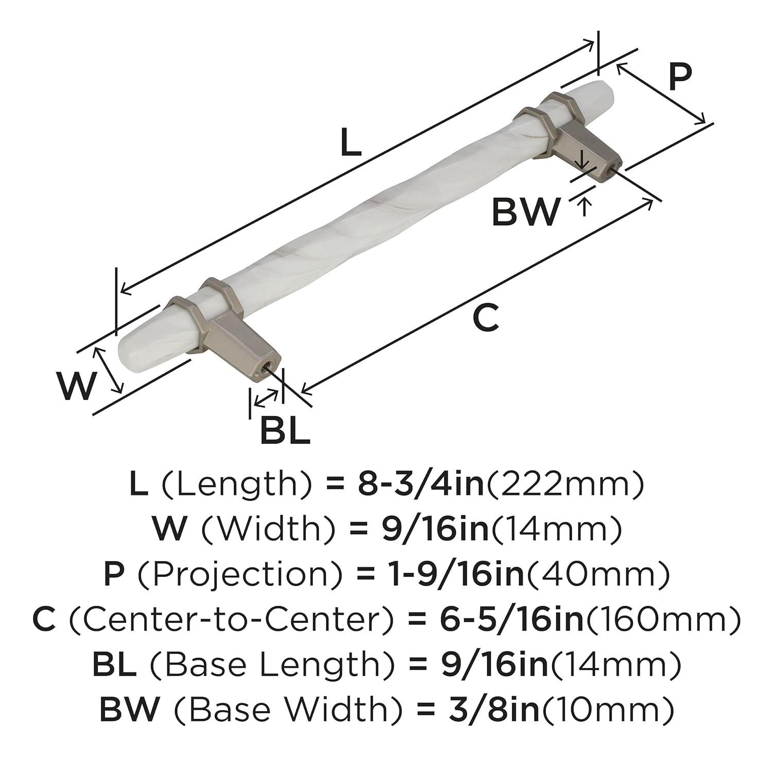Carrione 6 5/16" Center to Center Bar Pull