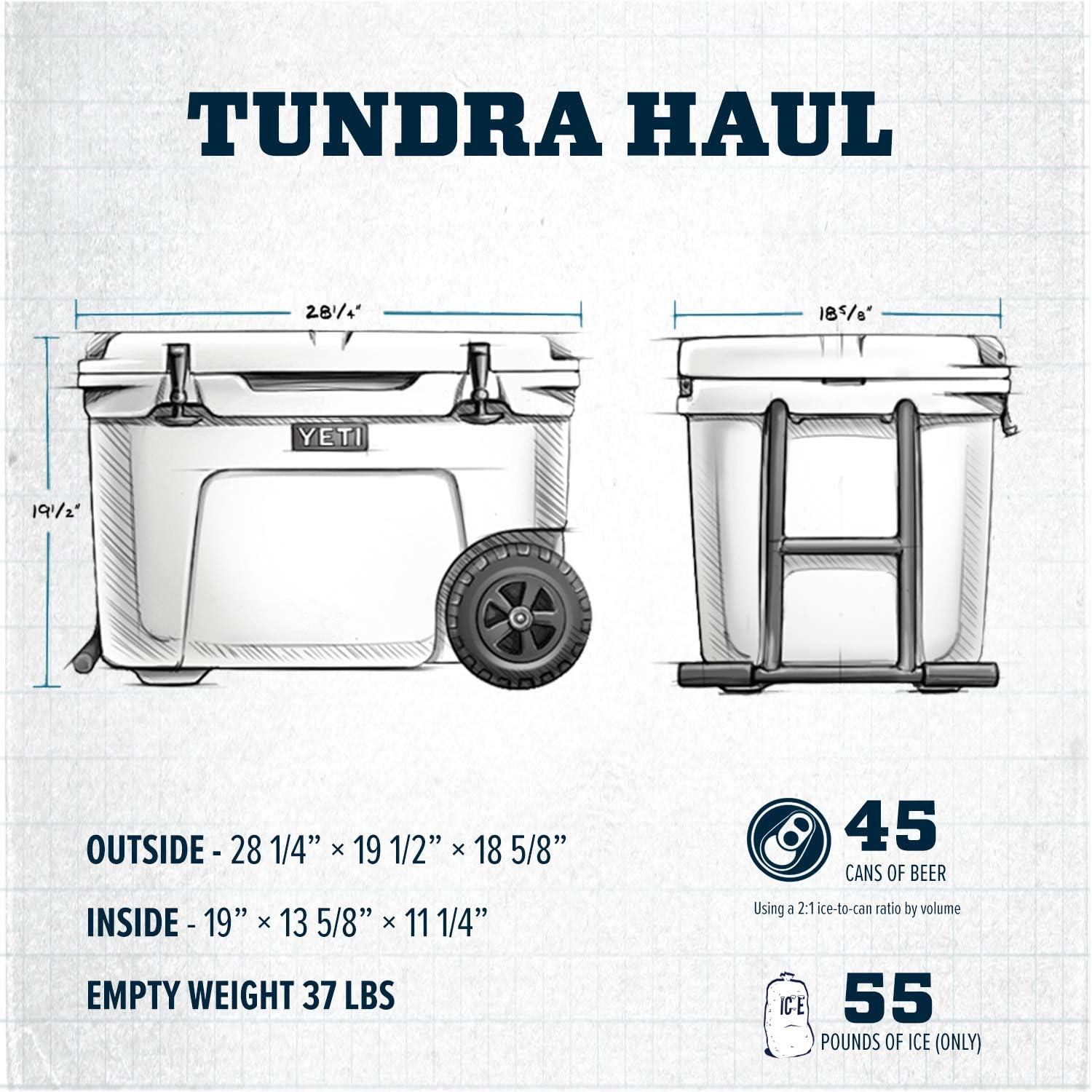 White Rotomolded Wheeled Cooler with Aluminum Handle