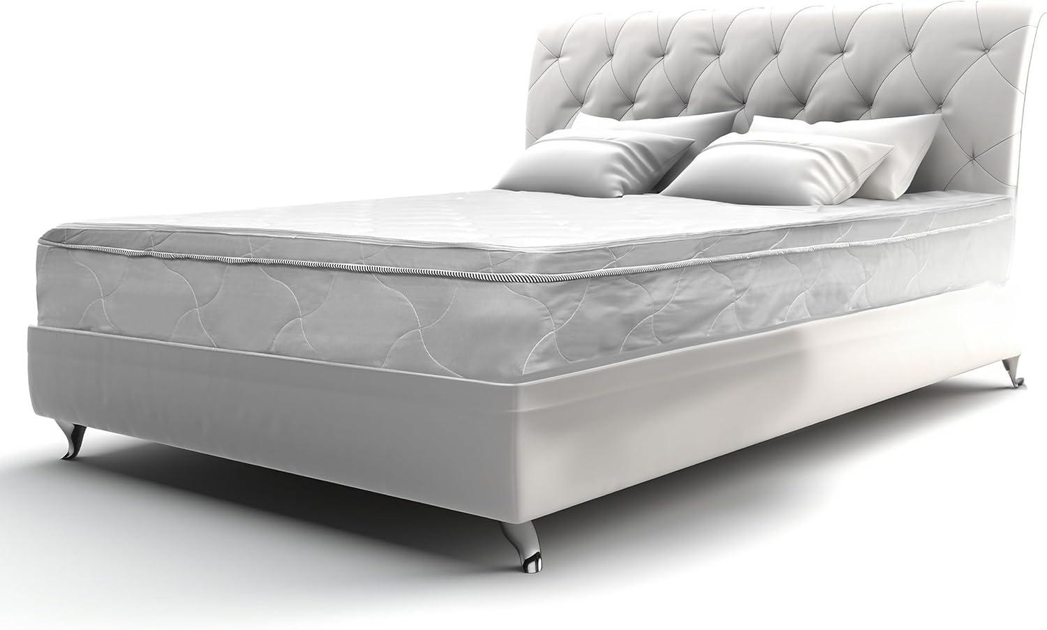 Full Size Mattress - 6 Inch Comfort Foam & Spring Hybrid Mattress - Euro Top - Medium Firm - Oliver & Smith