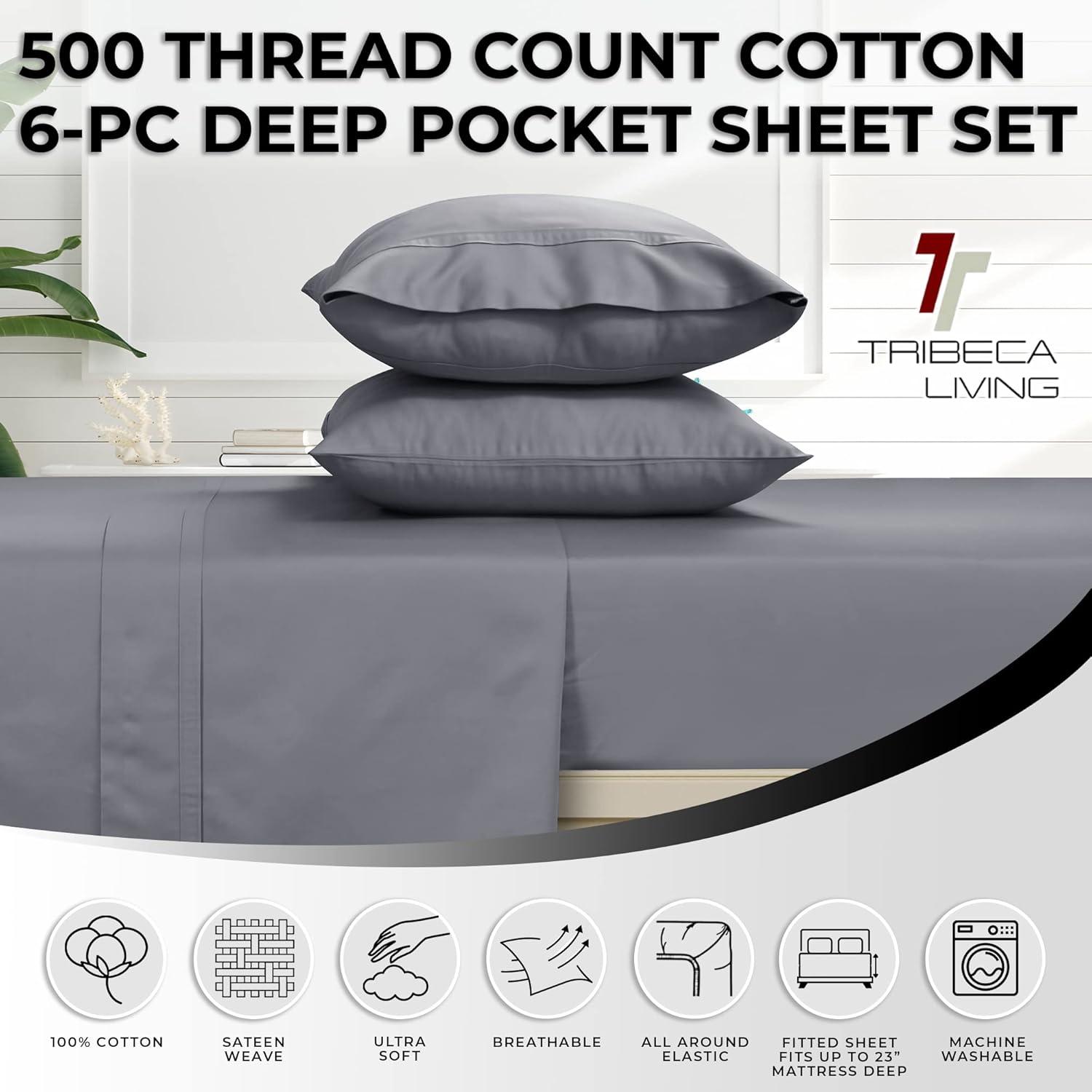 Egyptian Cotton Sateen Sheet Set