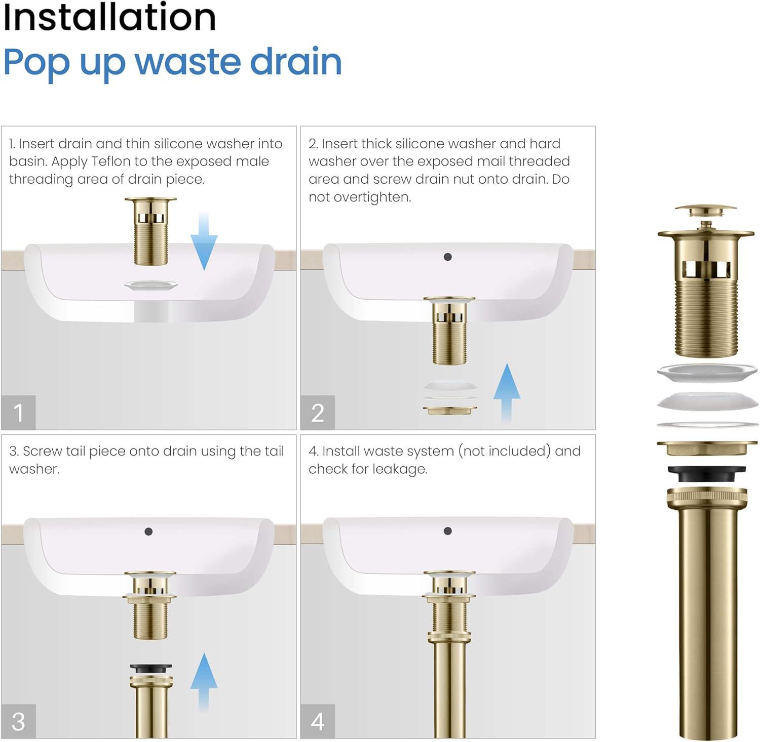 Cube Widespread Faucet 2-handle Bathroom Faucet with Drain Assembly