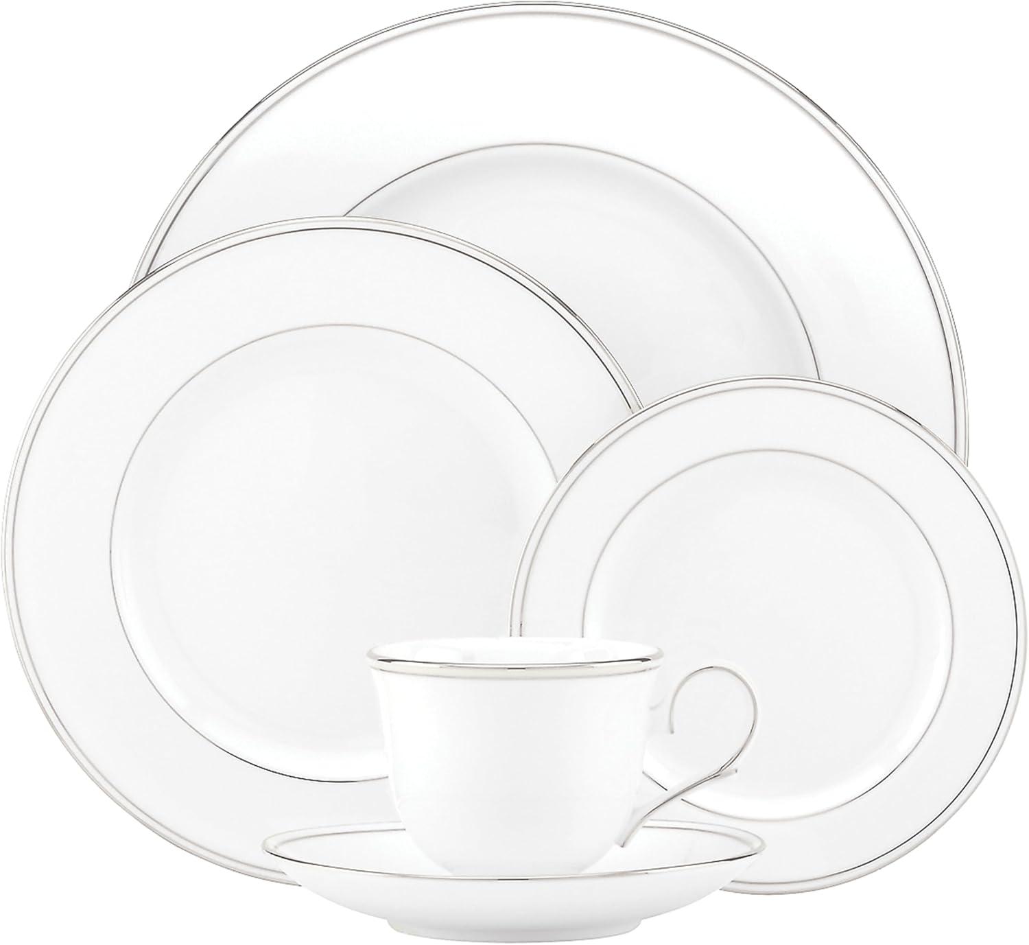 Lenox Federal Platinum Bone China 5-Piece Place Setting, Service for 1, White - 100291602