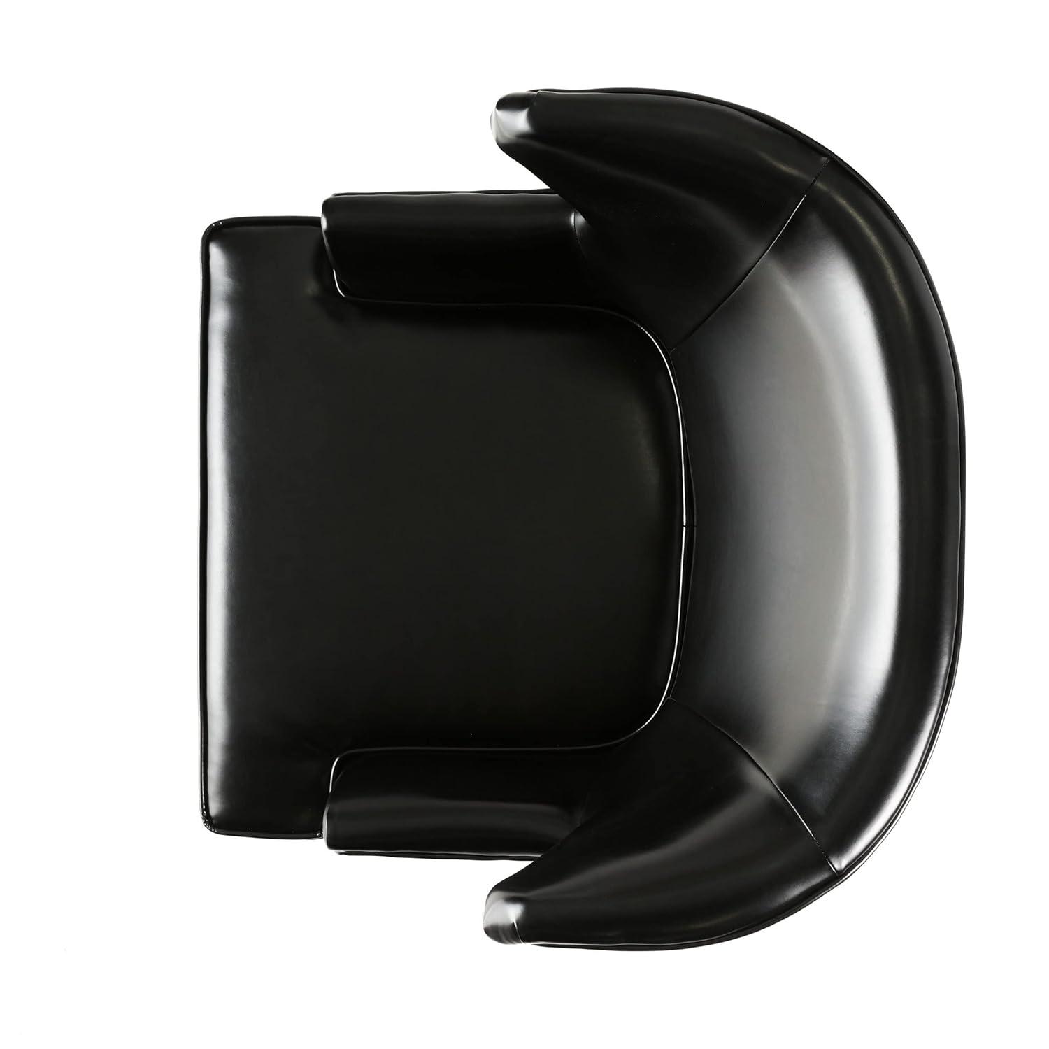 Christopher Knight Home Canterburry High Back Bonded Leather Wing Chair by  Club Chairs Black