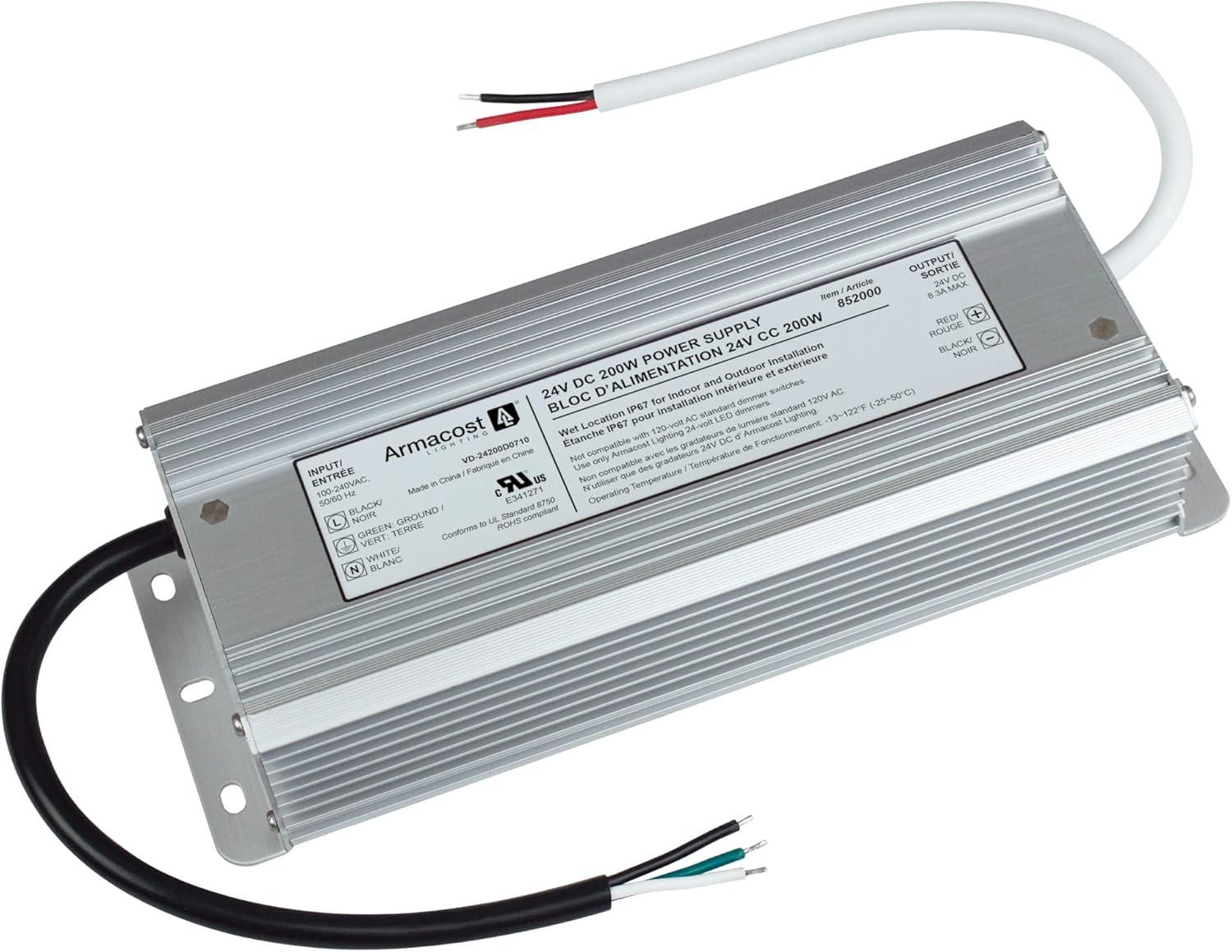 Standard Indoor/Outdoor LED Driver 24V DC, 200W Electronic Transformer