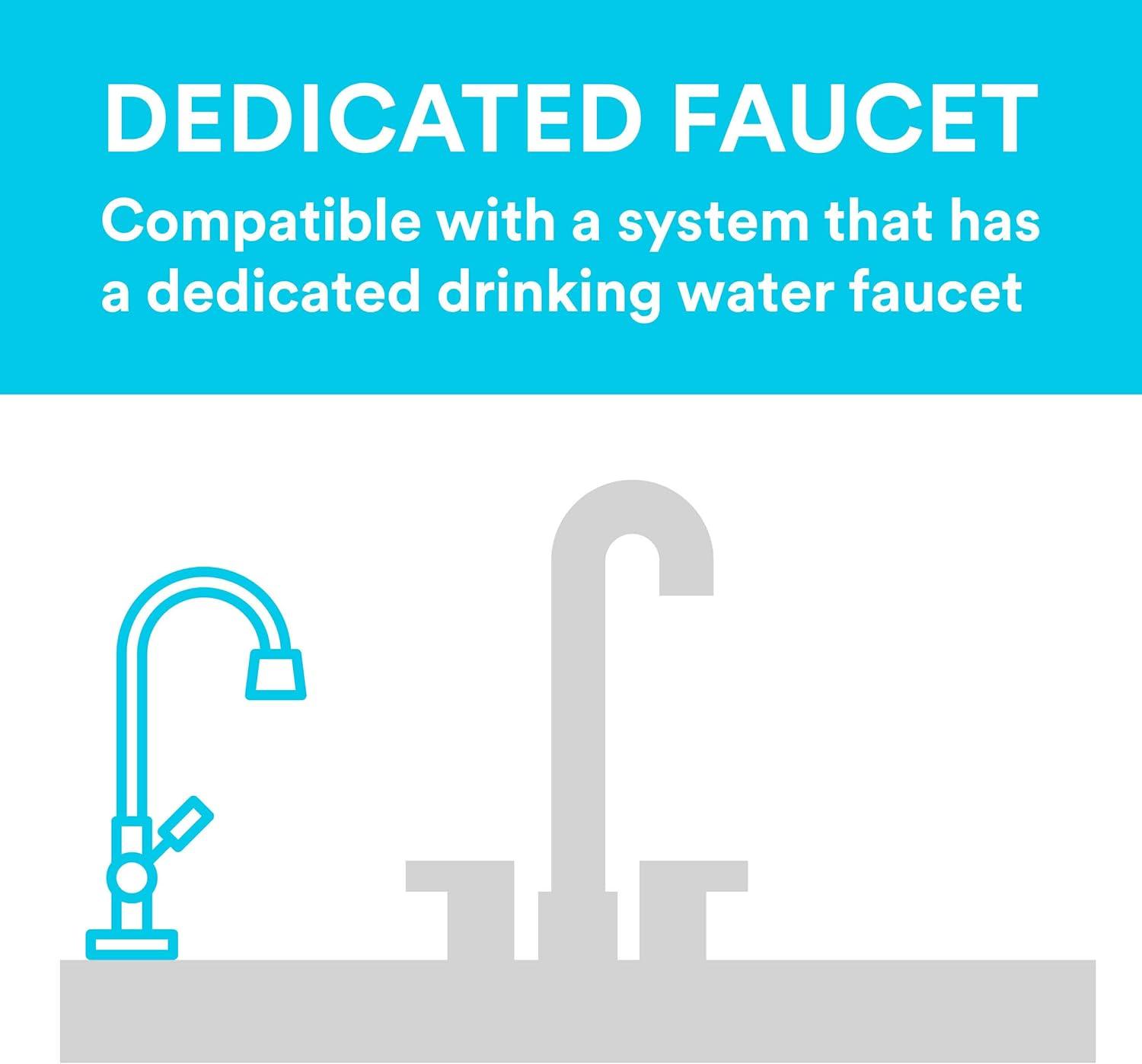 3M Aqua-Pure Sink Reverse Osmosis Replacement Water Filter Cartridge AP5527, for use with AP-RO5500 System