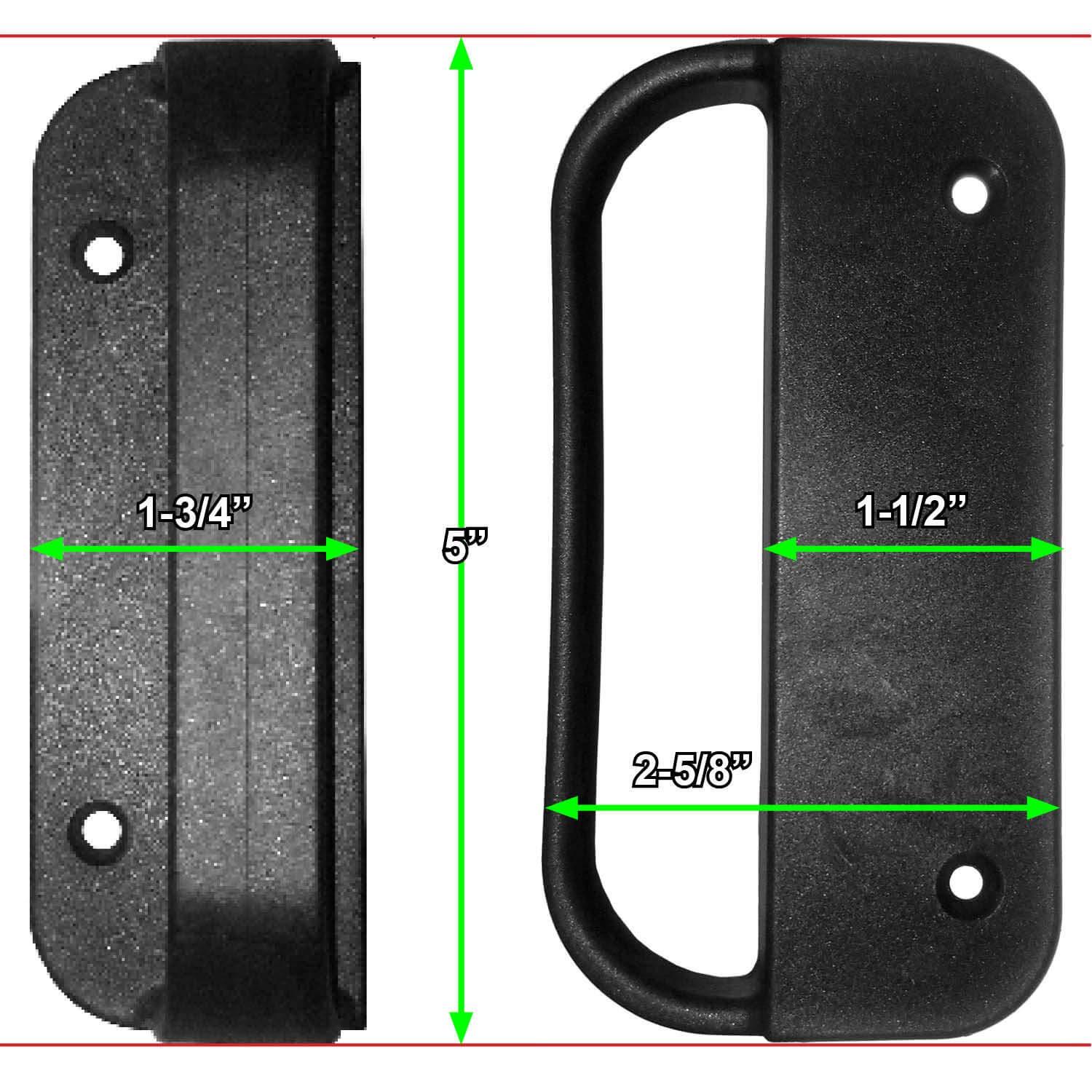 Jake Sales Universal Nylon GATE Handle -Black: Pull Works with Wood, Metal, or Vinyl Gates. (1 Pack)